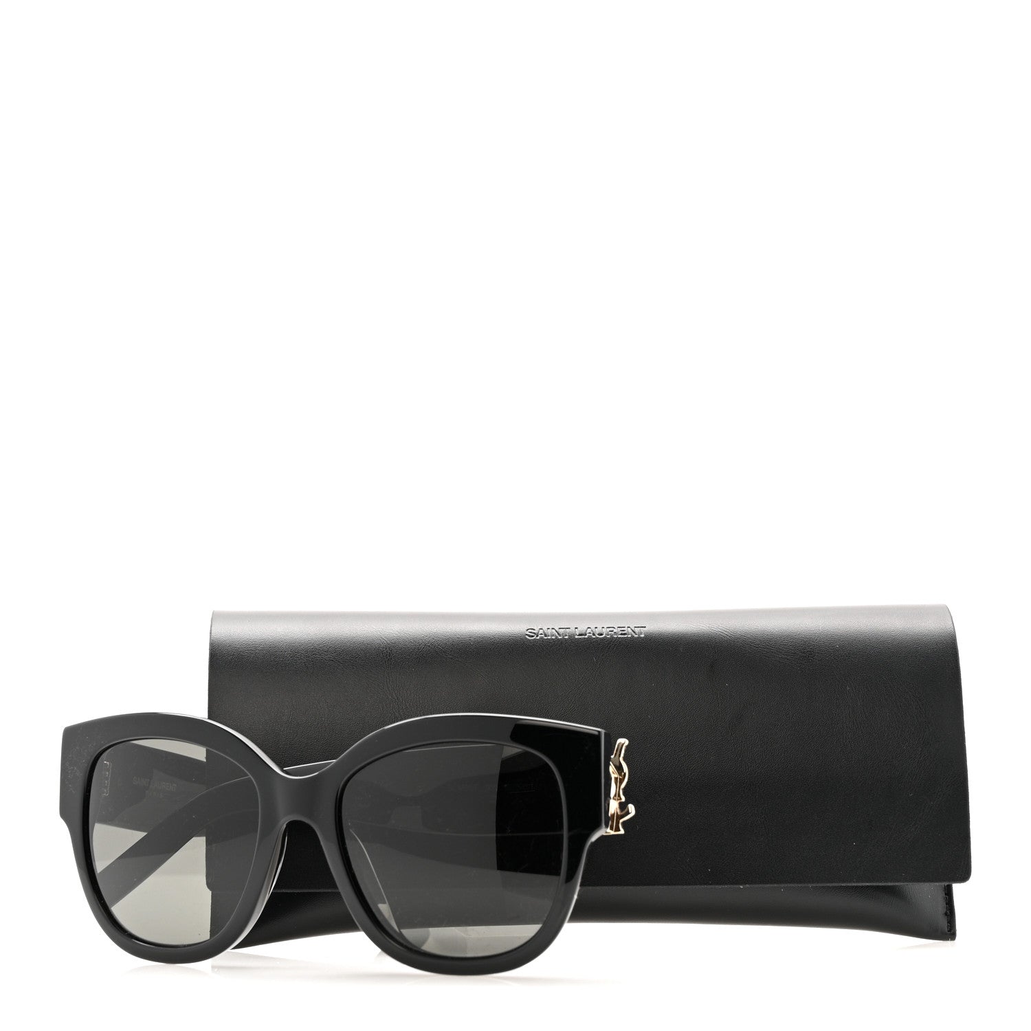 Acetate Cateye Sunglasses SL M95 F Black
