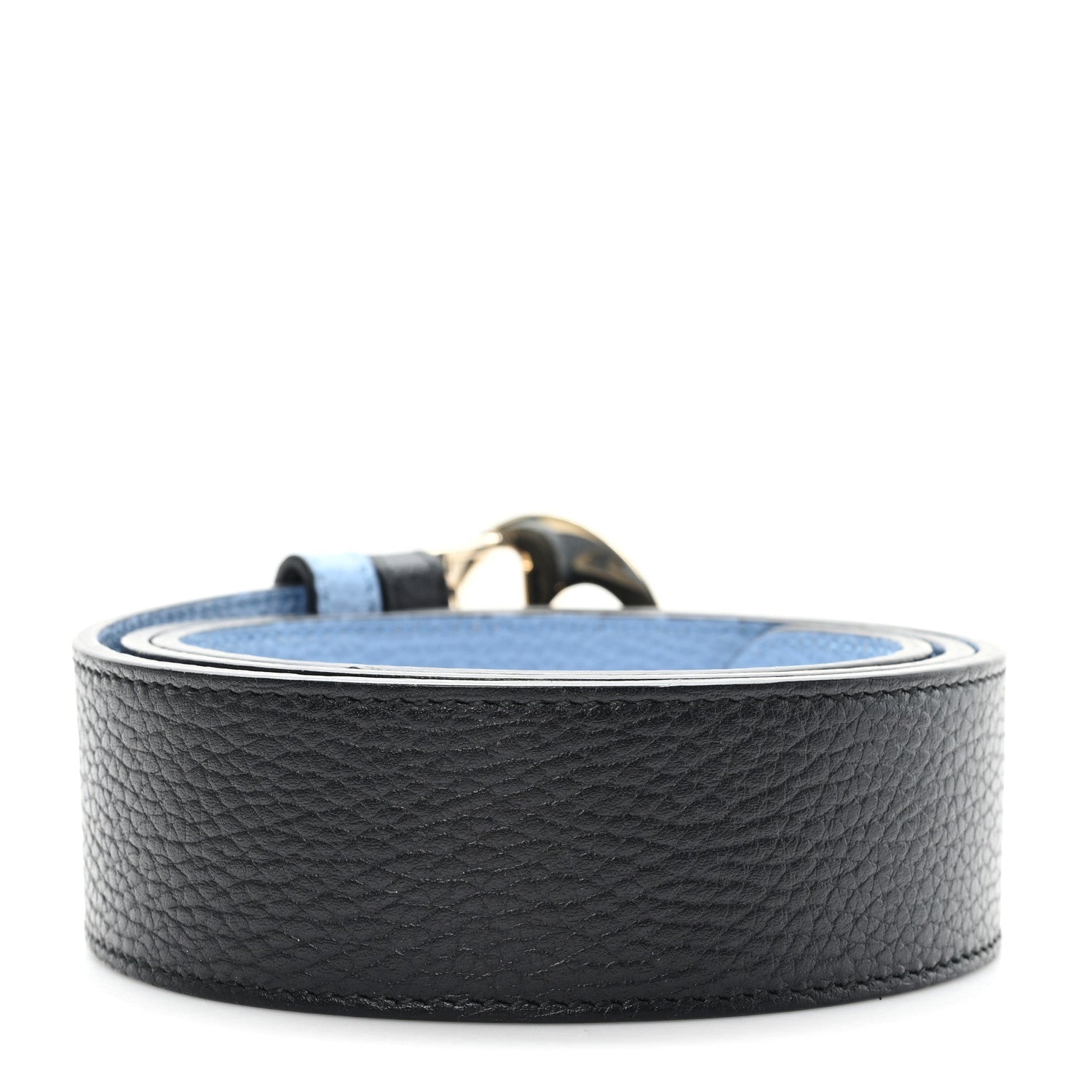 Dollar Calfskin 1973 Reversible Belt 90 36 Black Mineral Blue
