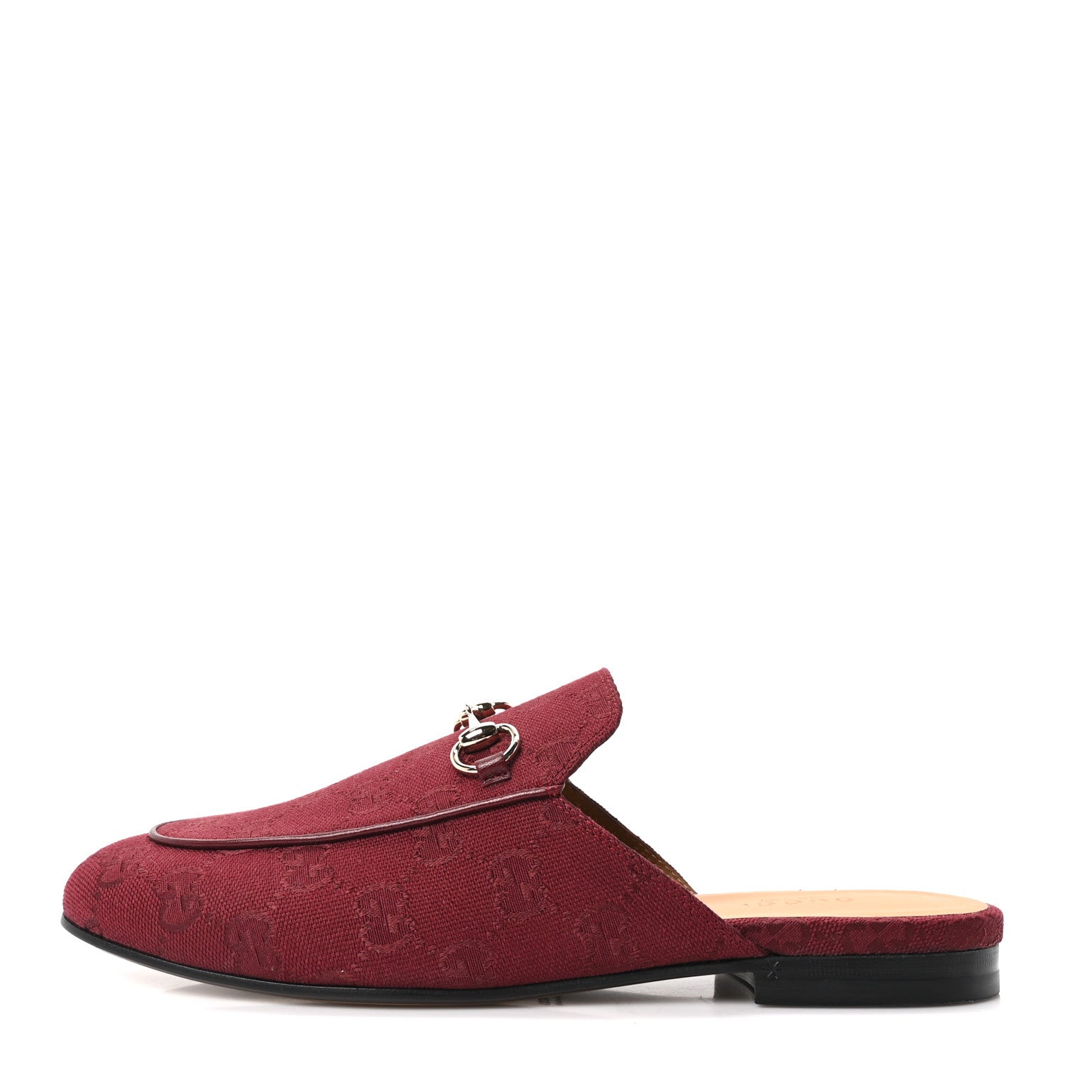 GG Monogram Canvas Womens Princetown Slippers 37.5 Ancora