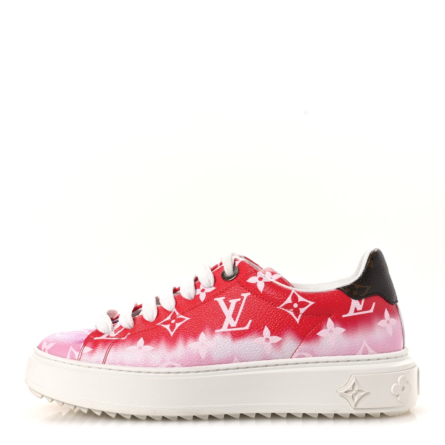 Monogram Escale Time Out Sneakers 35.5 Red
