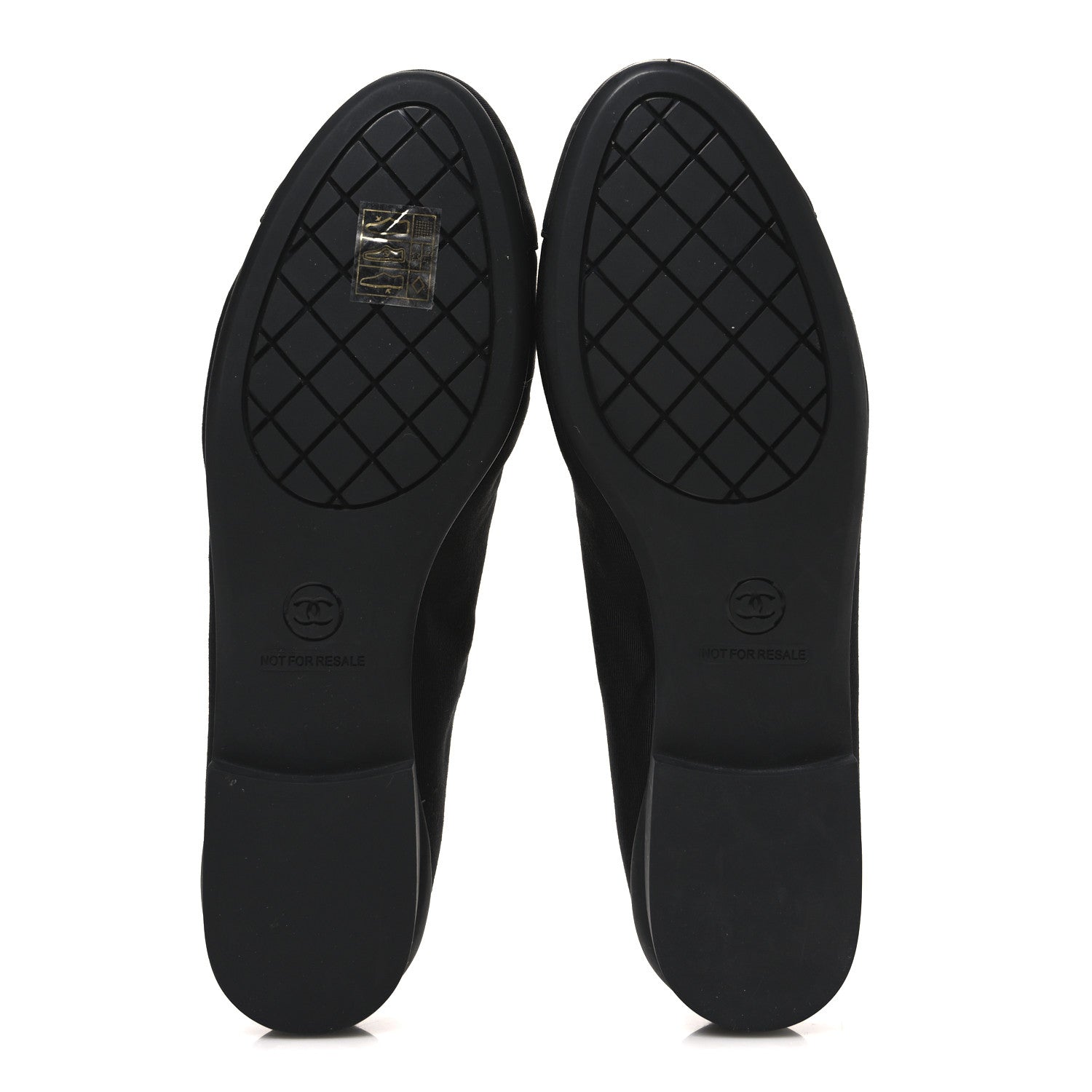 Grosgrain Cap Toe Uniform Ballerina Flats 36.5 Black