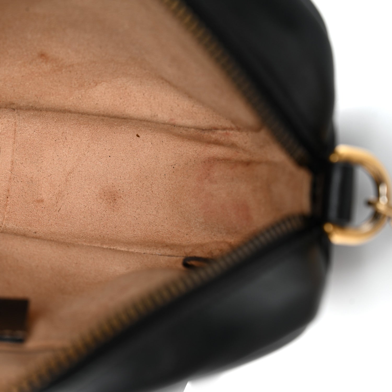 Calfskin Matelasse Mini GG Marmont Chain Shoulder Bag Black