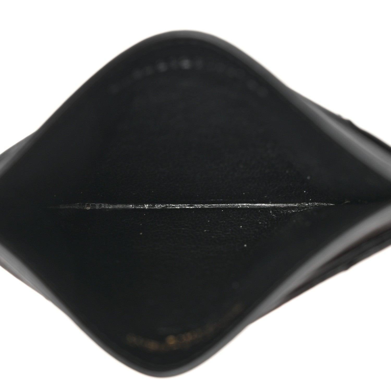 Grain De Poudre Matelasse Chevron Monogram Credit Card Case Black