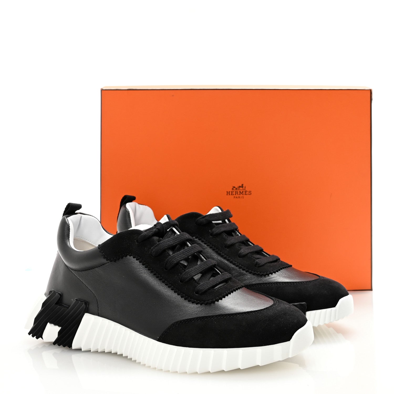 Goatskin Suede Goatskin Mens Bouncing Sneakers 41 Black