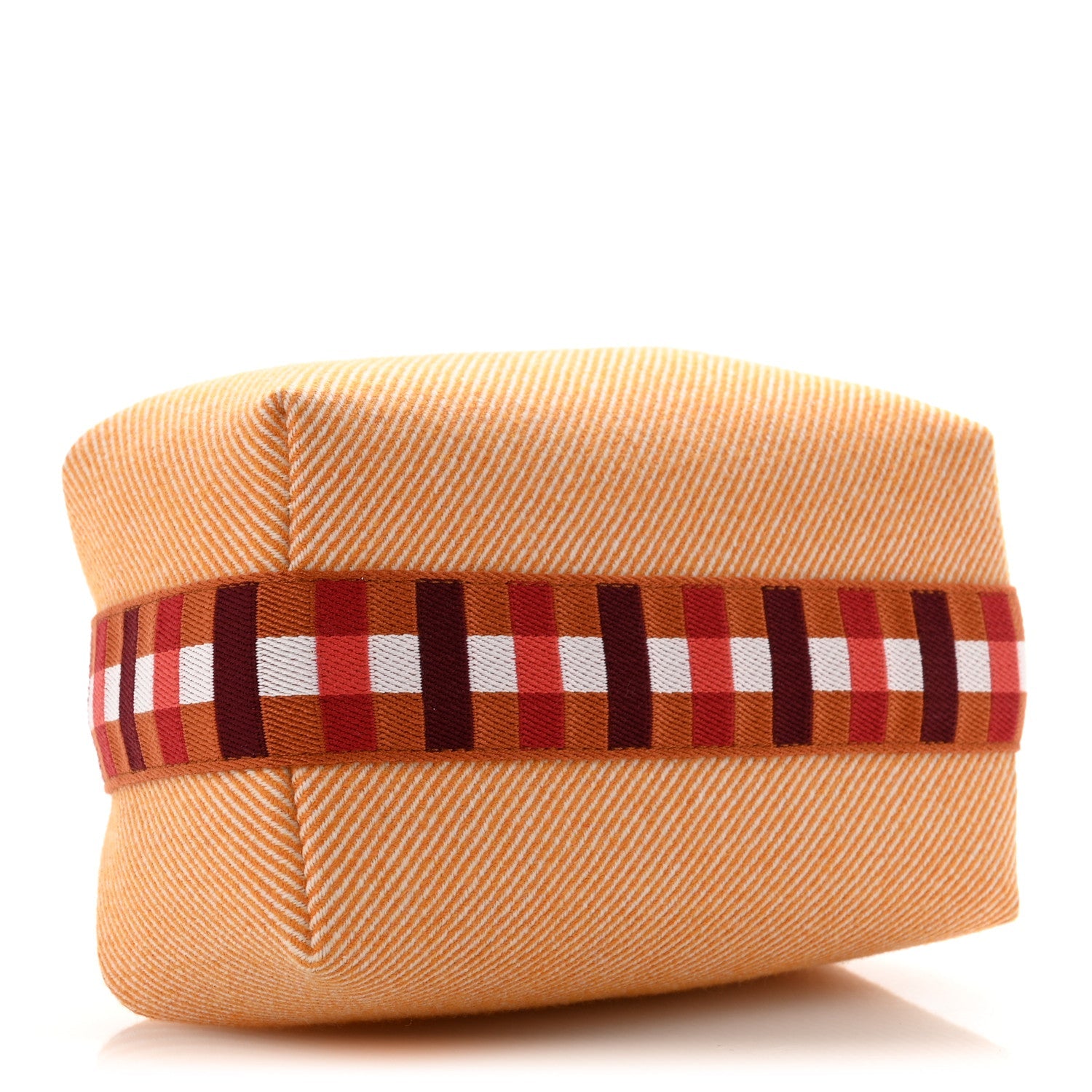 Merino Wool Small Au Carre Bride-A-Brac Pouch Fauve
