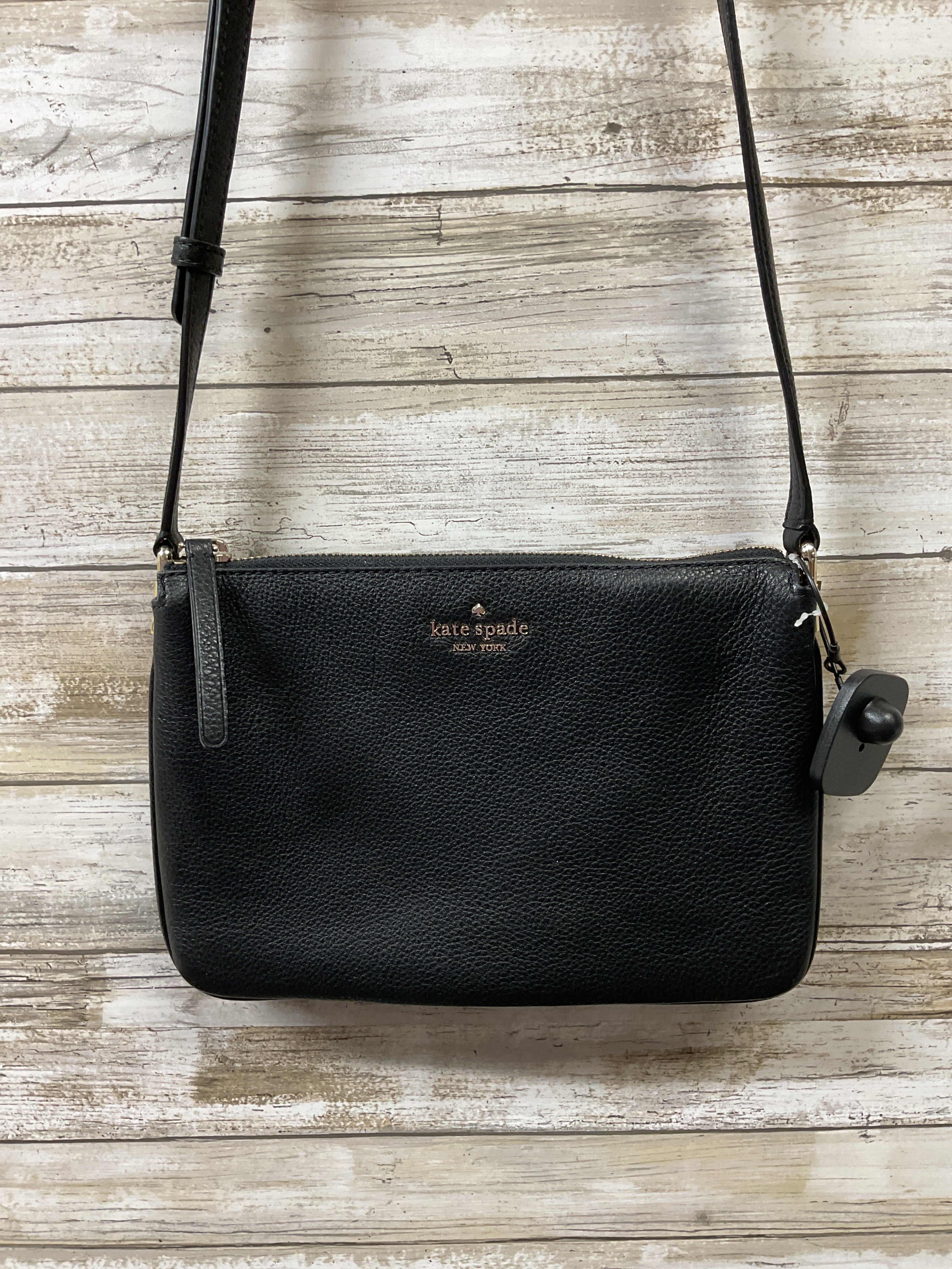 Crossbody Designer By Kate Spade In Black, Size:Small