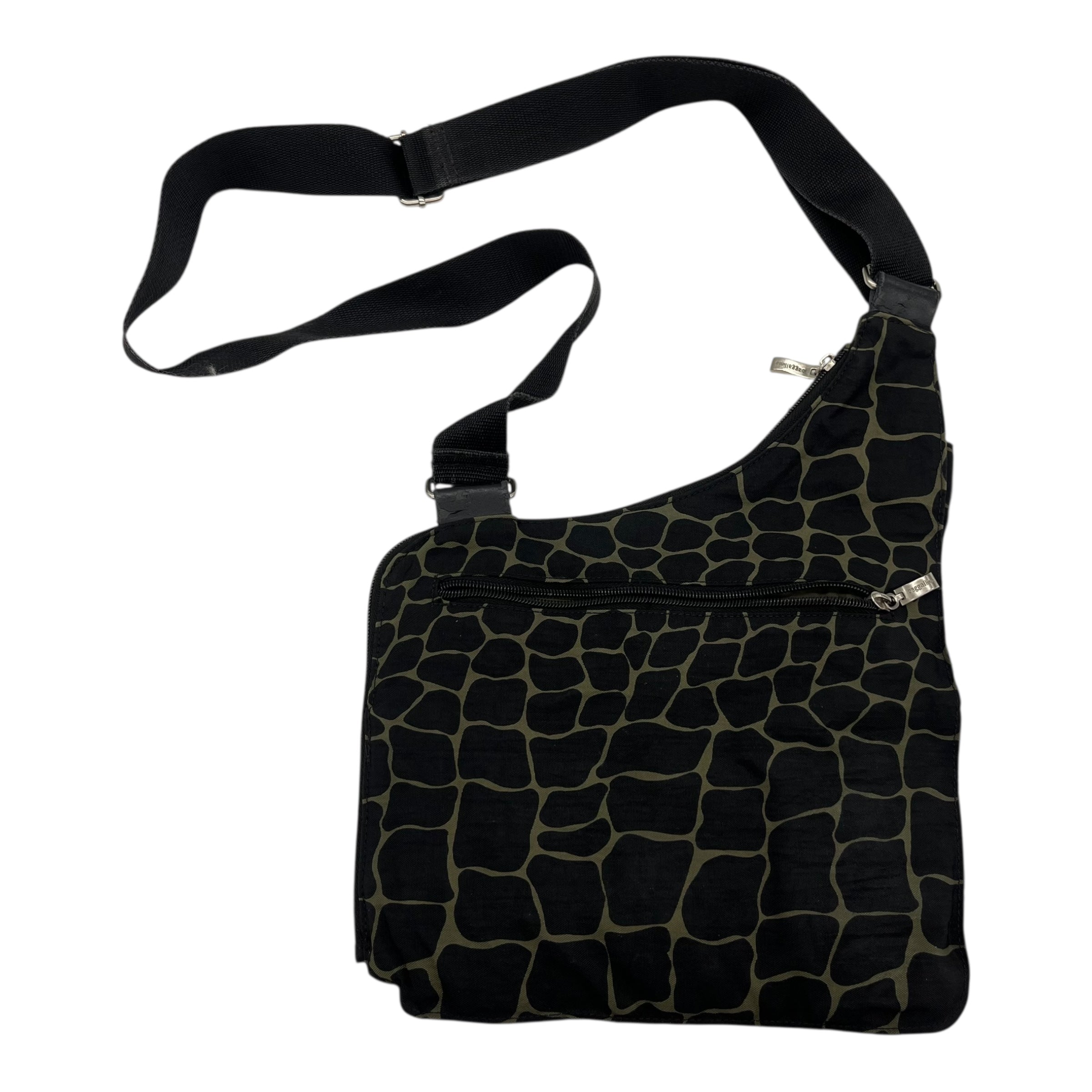 Crossbody By Baggallini In Black & Green, Size:Medium