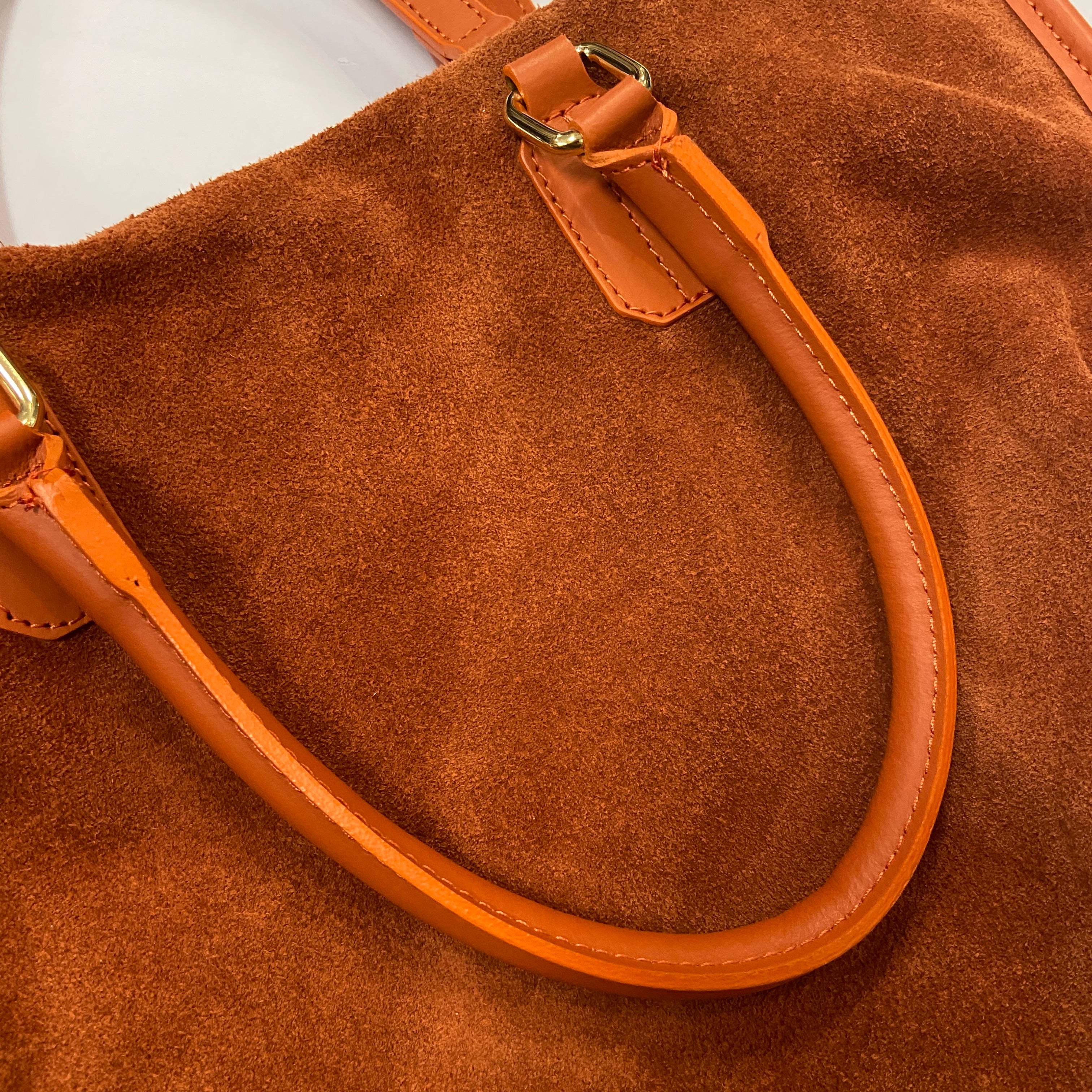 Handbag Leather By Clothes Mentor, Size: Large