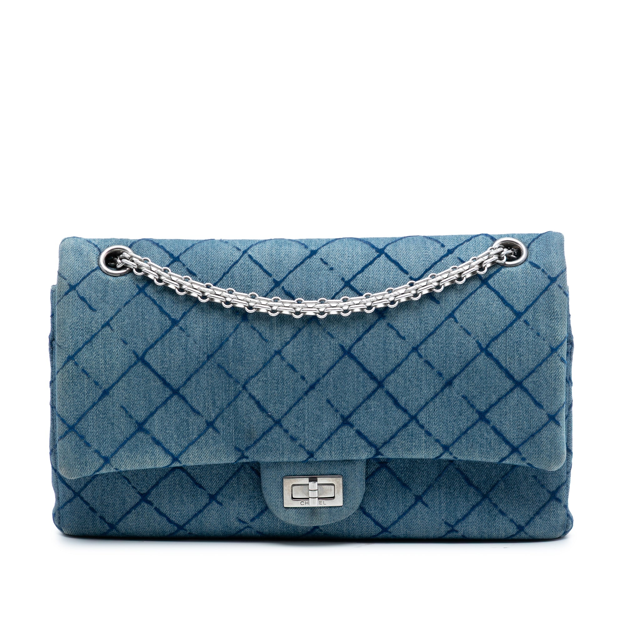 Reissue 2.55 Flap Bag Quilt Printed Denim 225