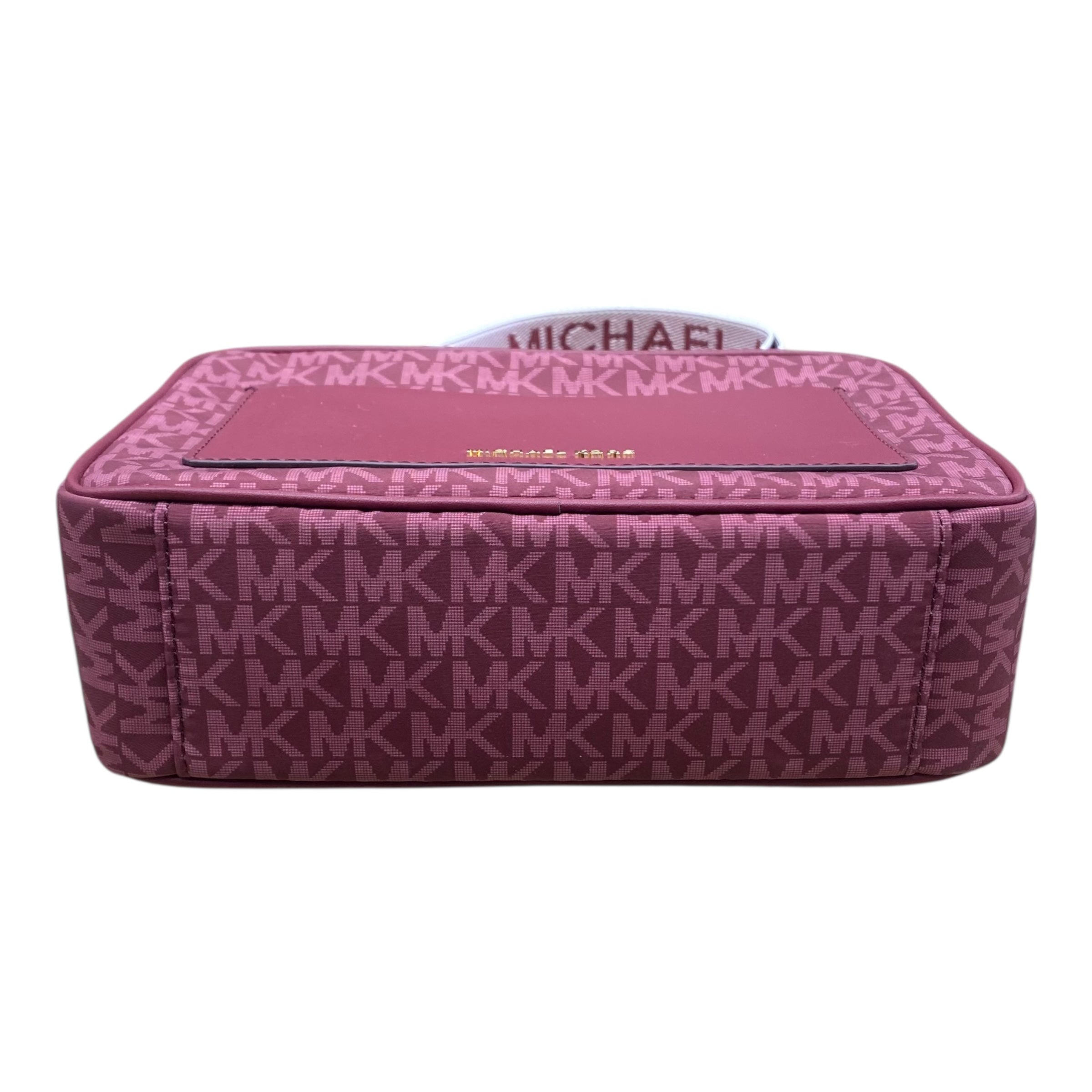 Handbag Designer By Michael Kors In Maroon, Size:Medium