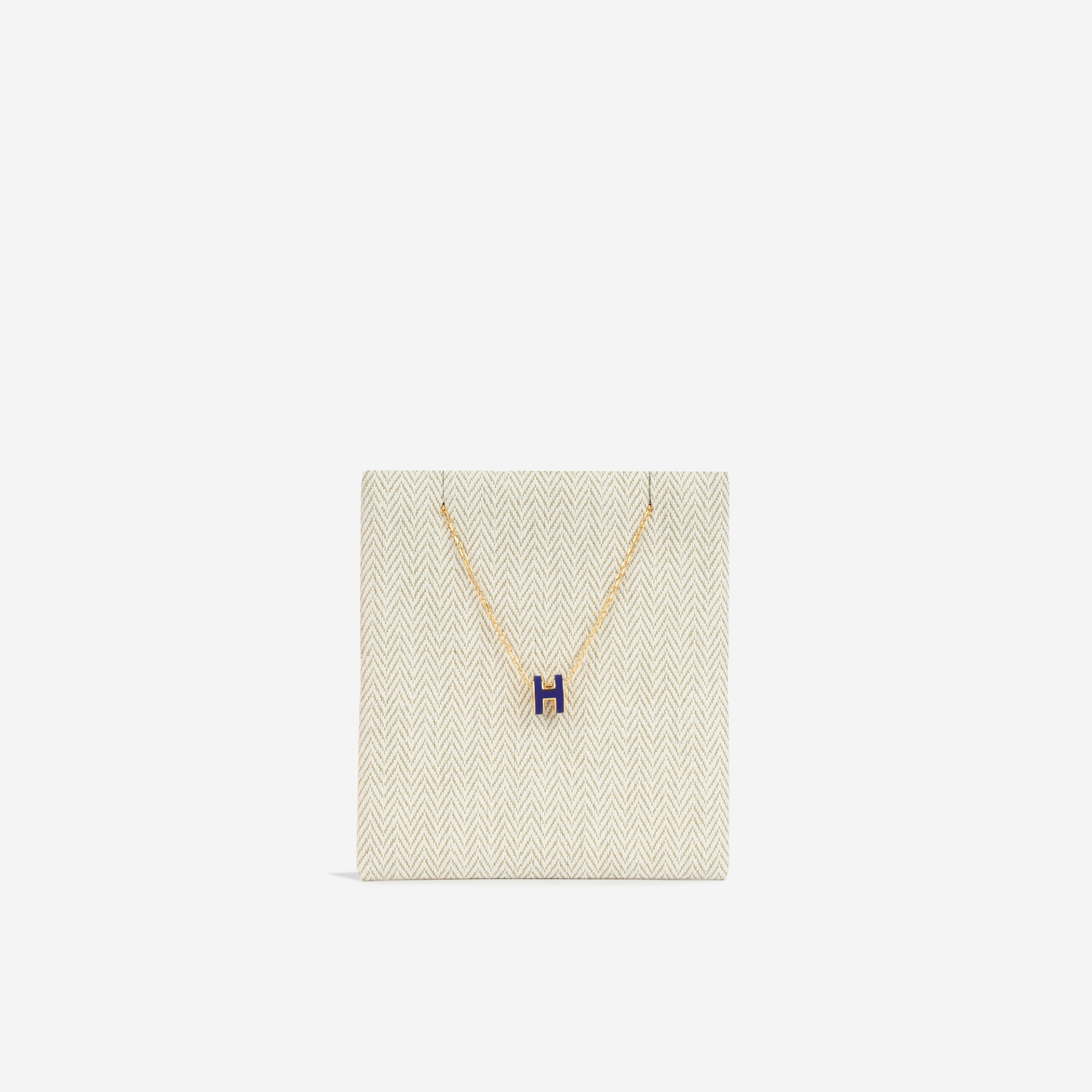 Mini Pop H Pendant - Bleu Saphir