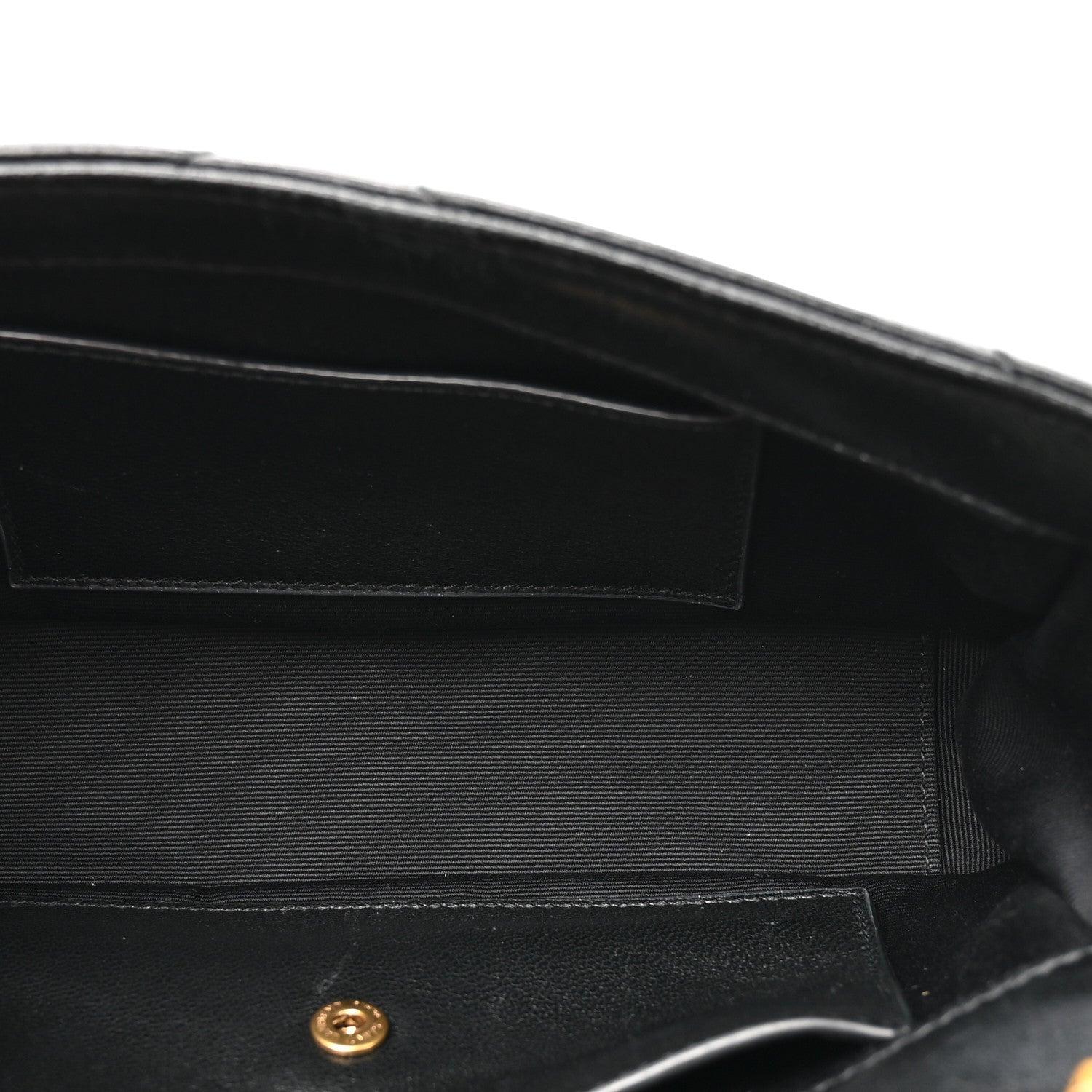 Lambskin Chevron Quilted Mini Loulou Black