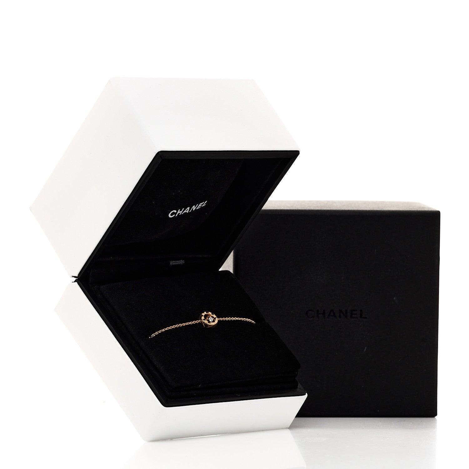 18K Beige Gold Diamond Coco Bracelet