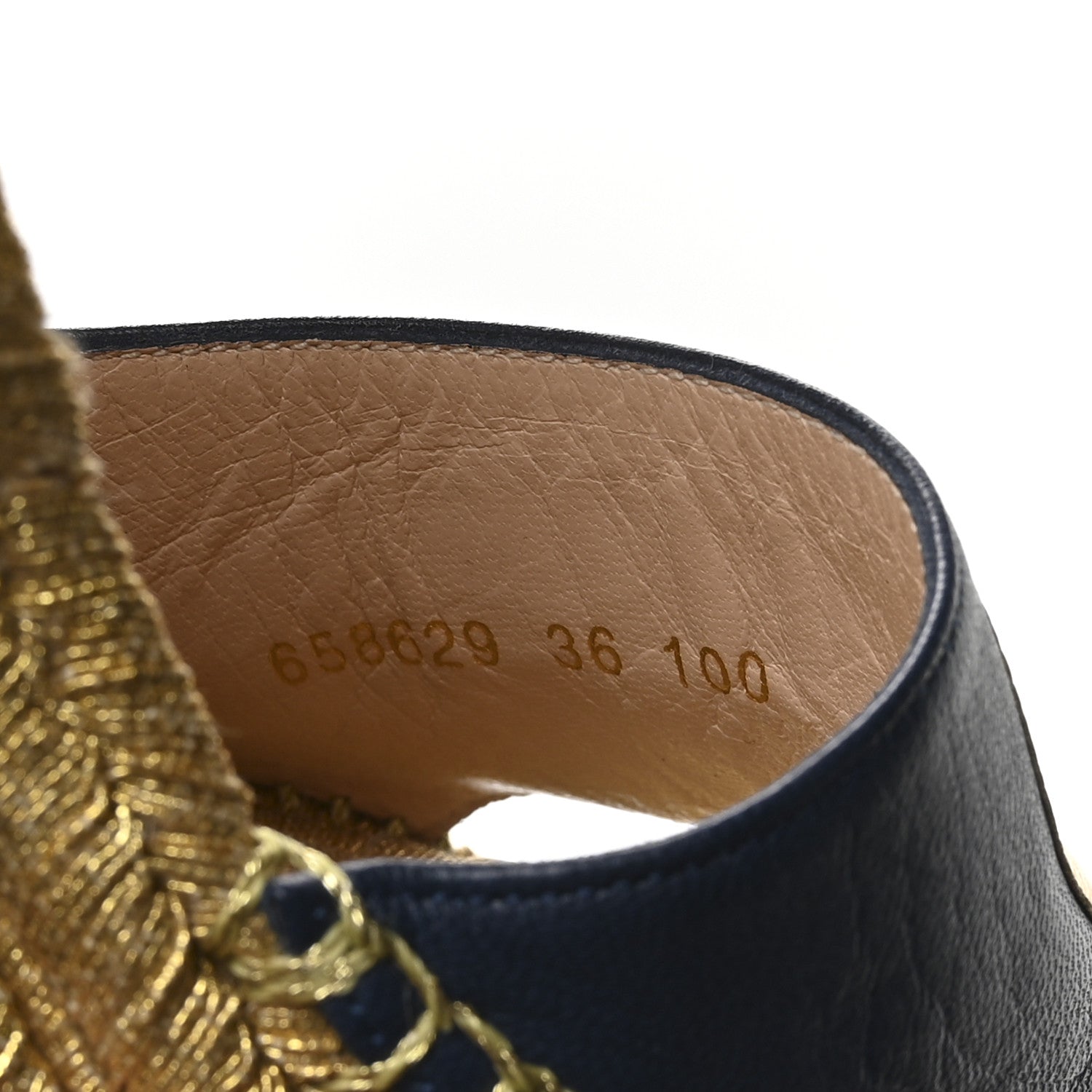 Calfskin Espadrille Platform 95 Wedge Sandals 36 Blu Agata Oro Vecchi