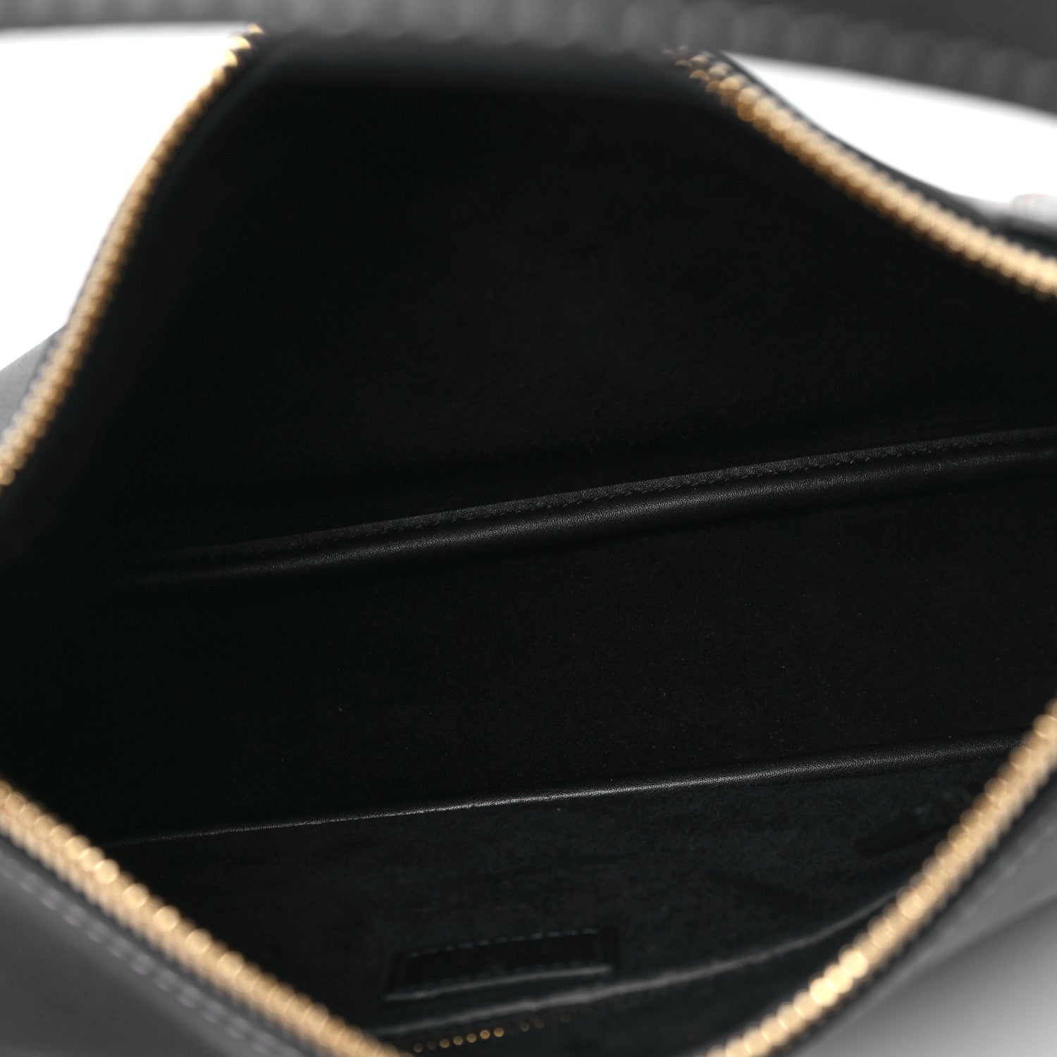 Calfskin Medium Emblem Shoulder Bag Black