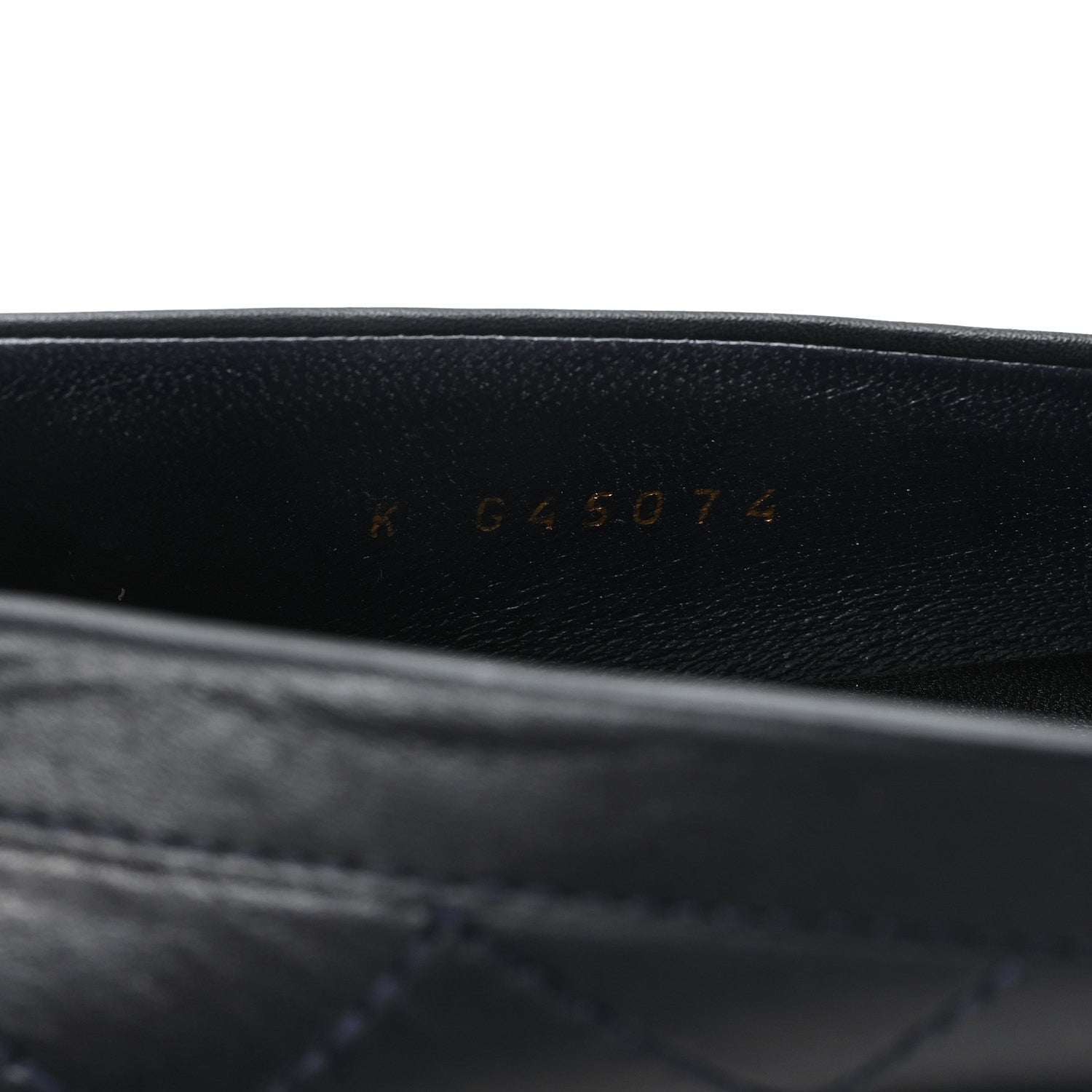 Calfskin Quilted CC Mocassin Loafers 38 Black