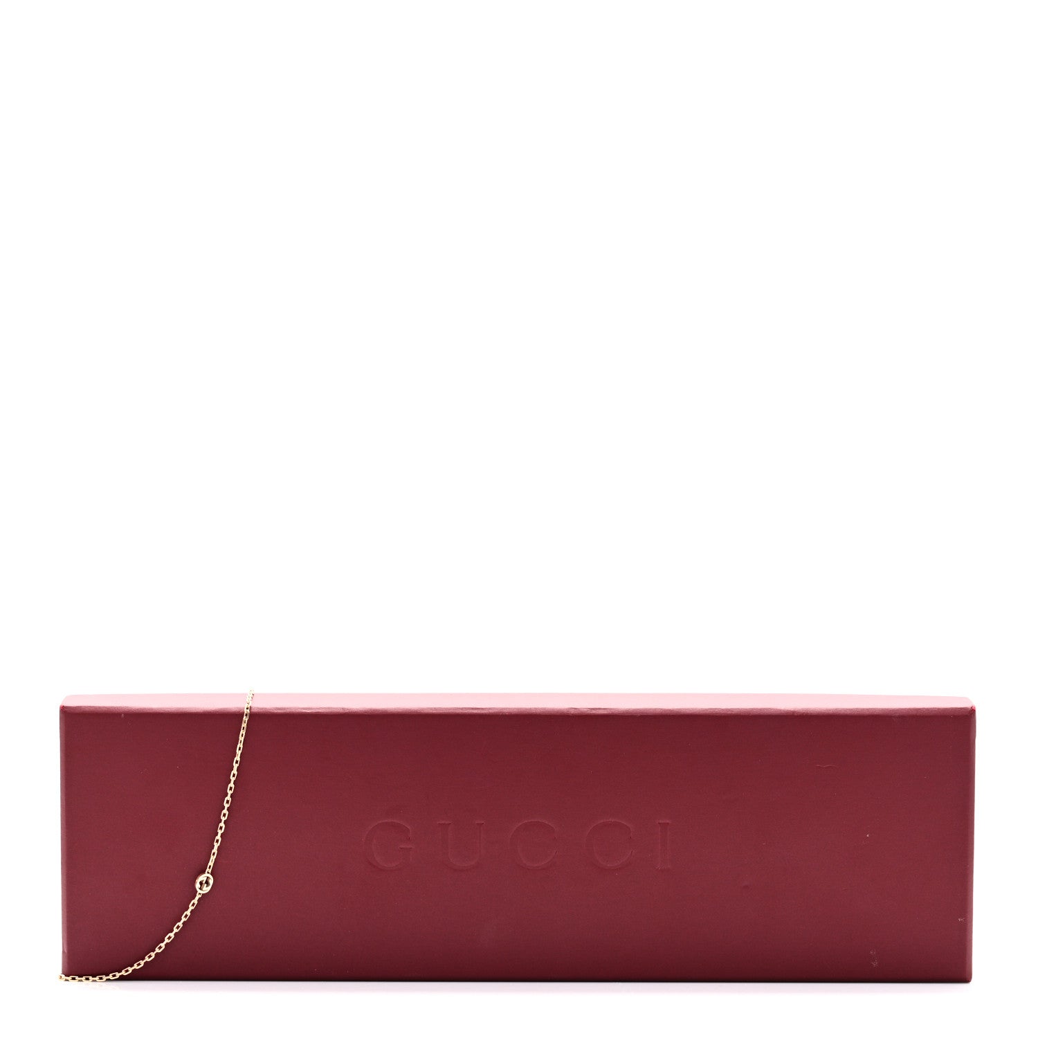 18K Yellow Gold Running GG Station Necklace