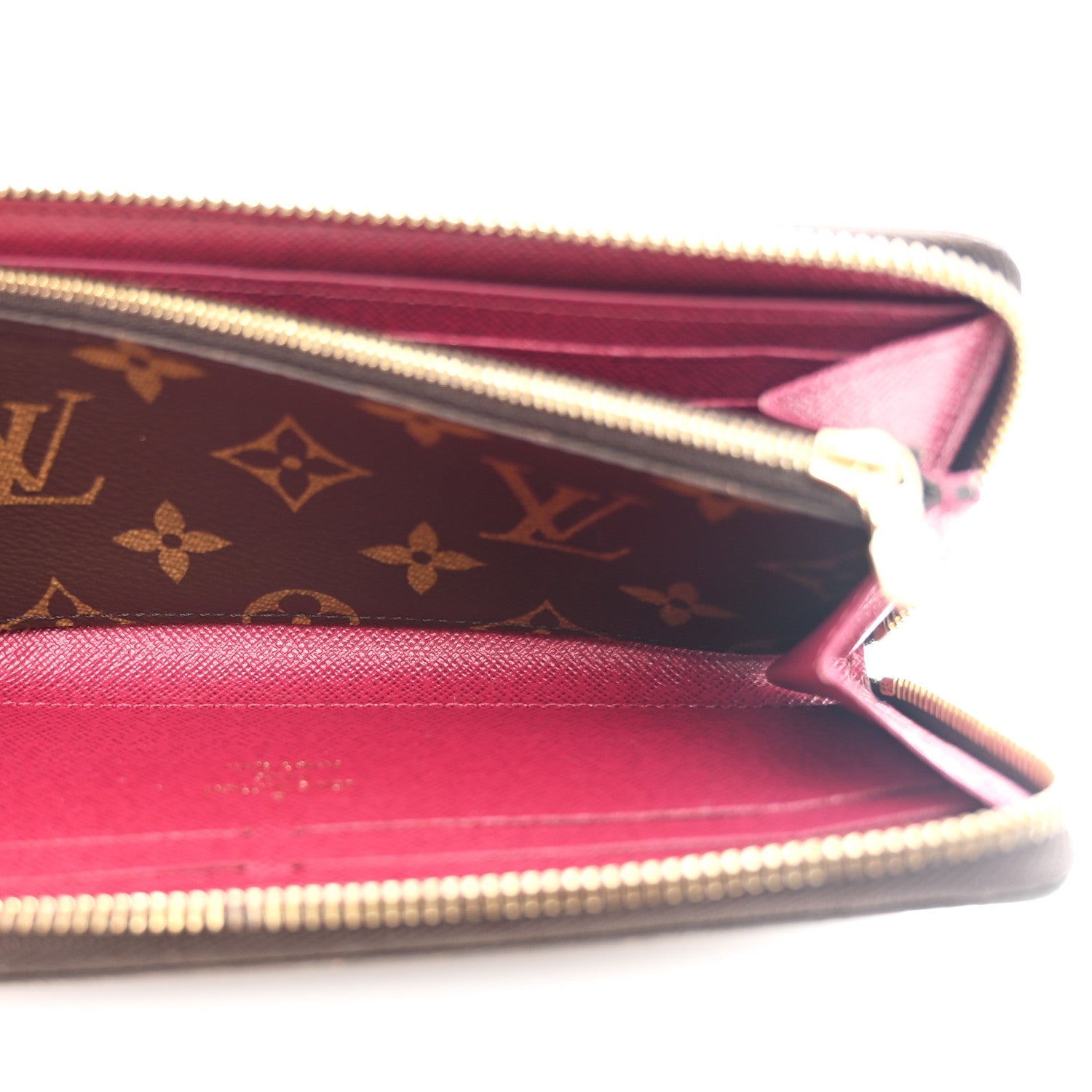 Monogram Clemence Wallet Fuchsia