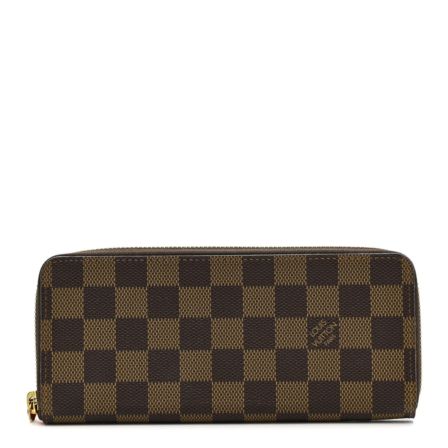 Damier Ebene Clemence Wallet Cherry