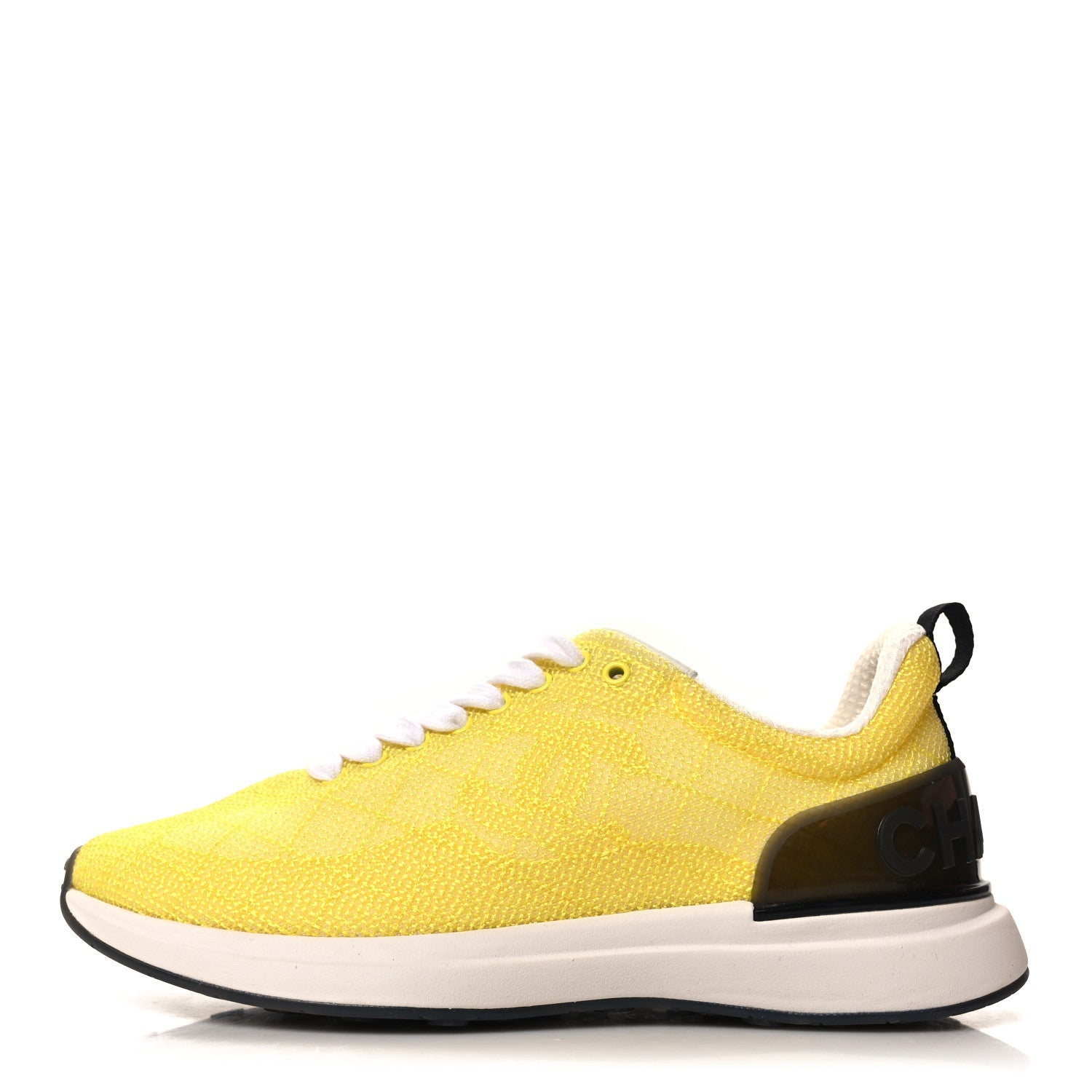 Mesh Embroidered CC Sneakers 36.5 Yellow
