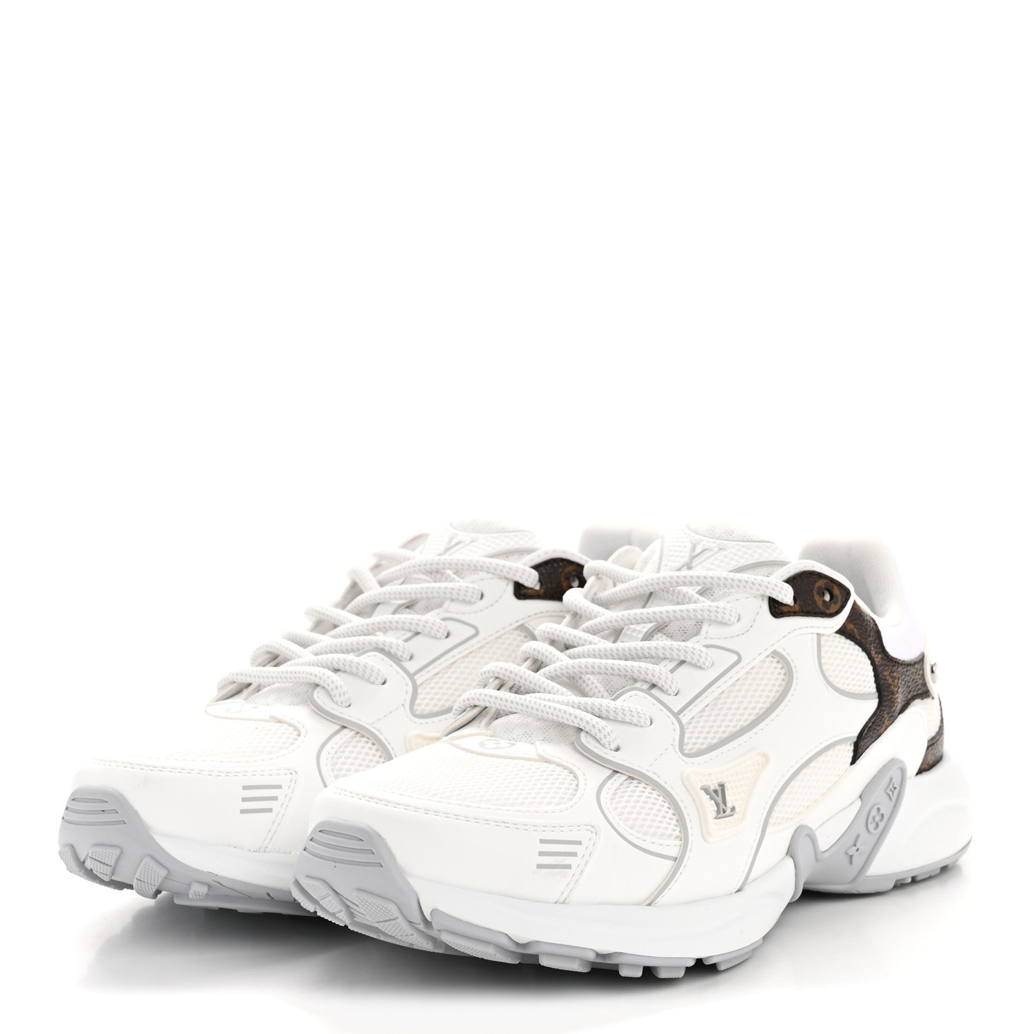 Mesh Monogram LV Olympia Sneakers 36 White