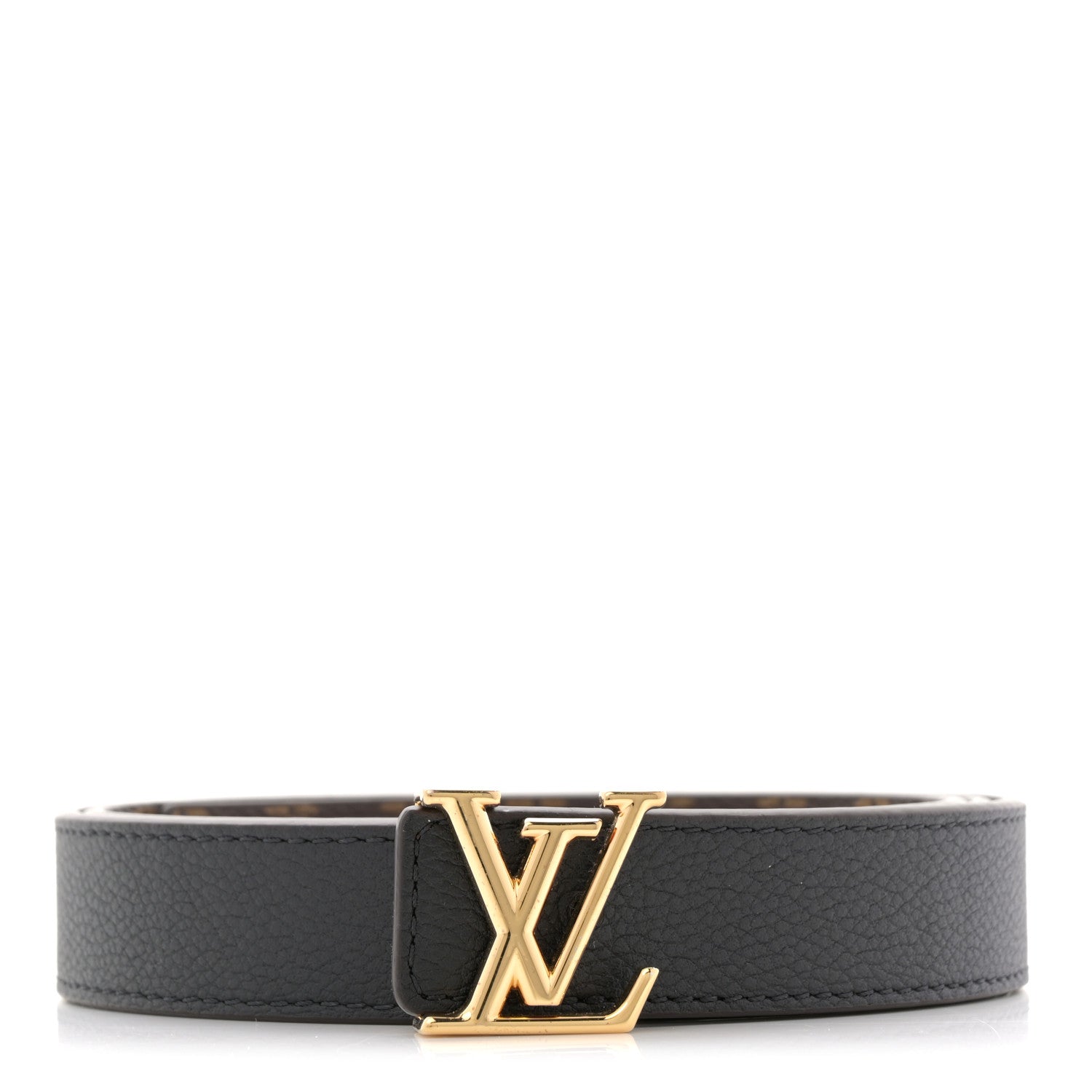 Calfskin Monogram 25mm LV Iconic Reversible Belt 90 36 Black