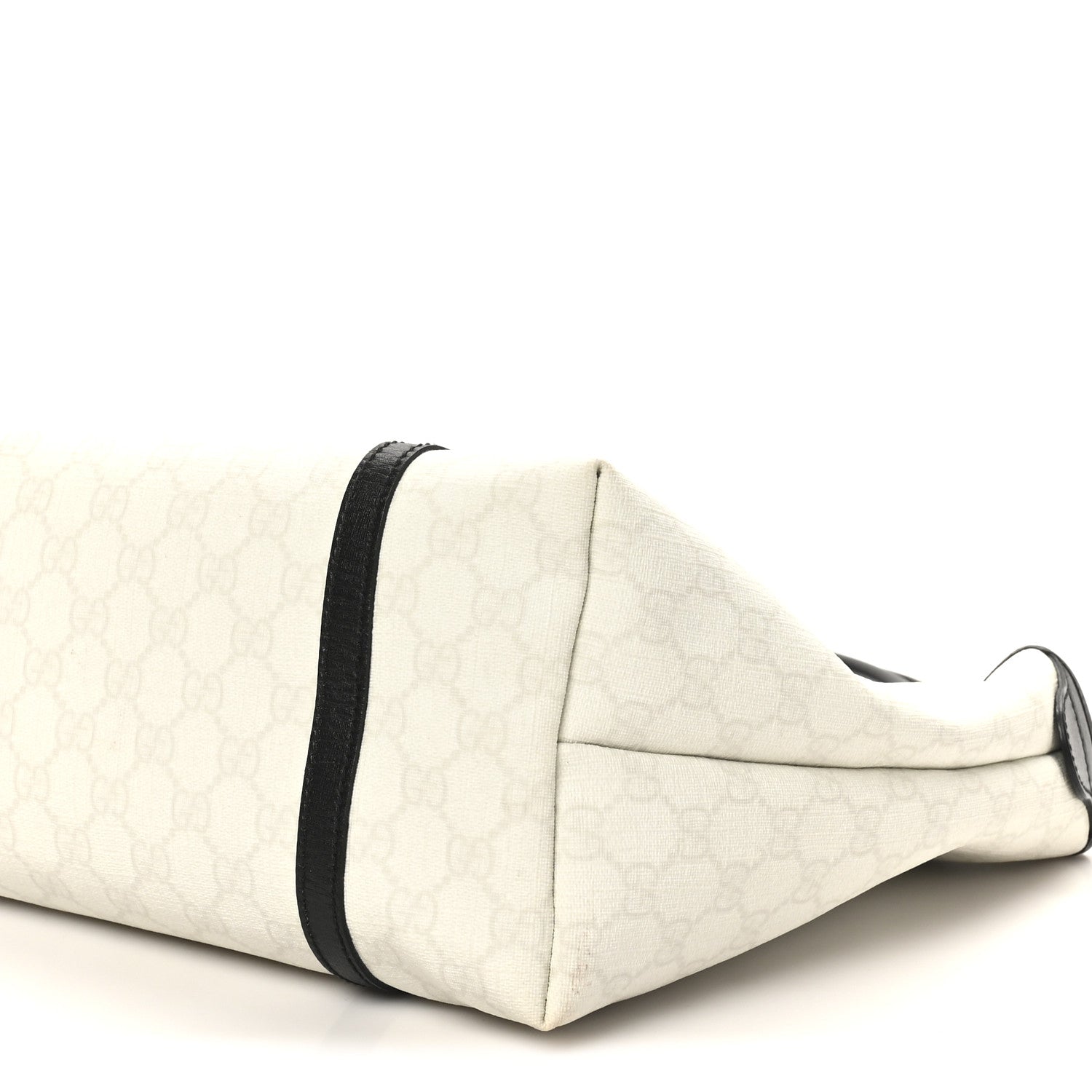 GG Plus Monogram Medium Joy Tote White Black
