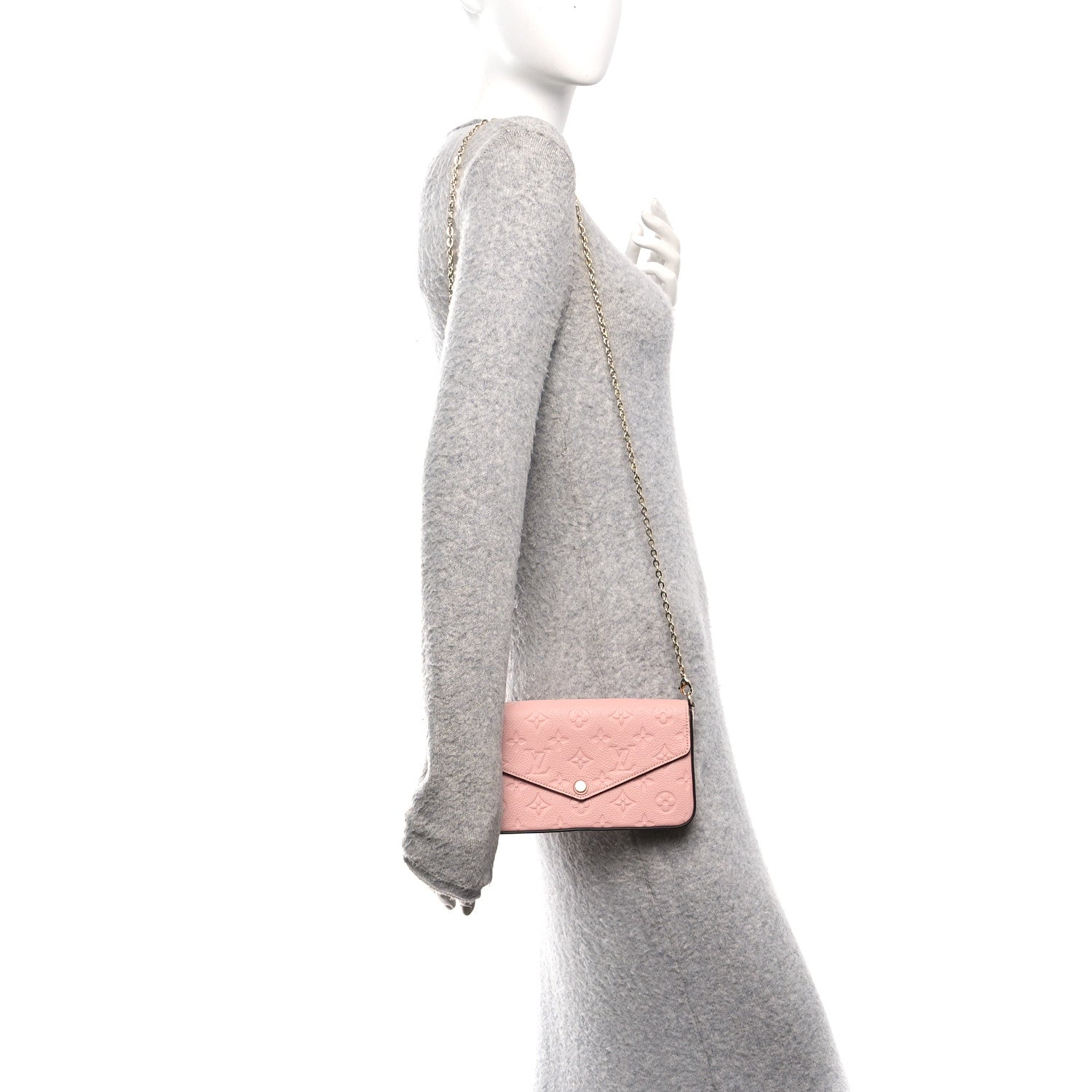 Empreinte Pochette Felicie Chain Wallet Rose Poudre