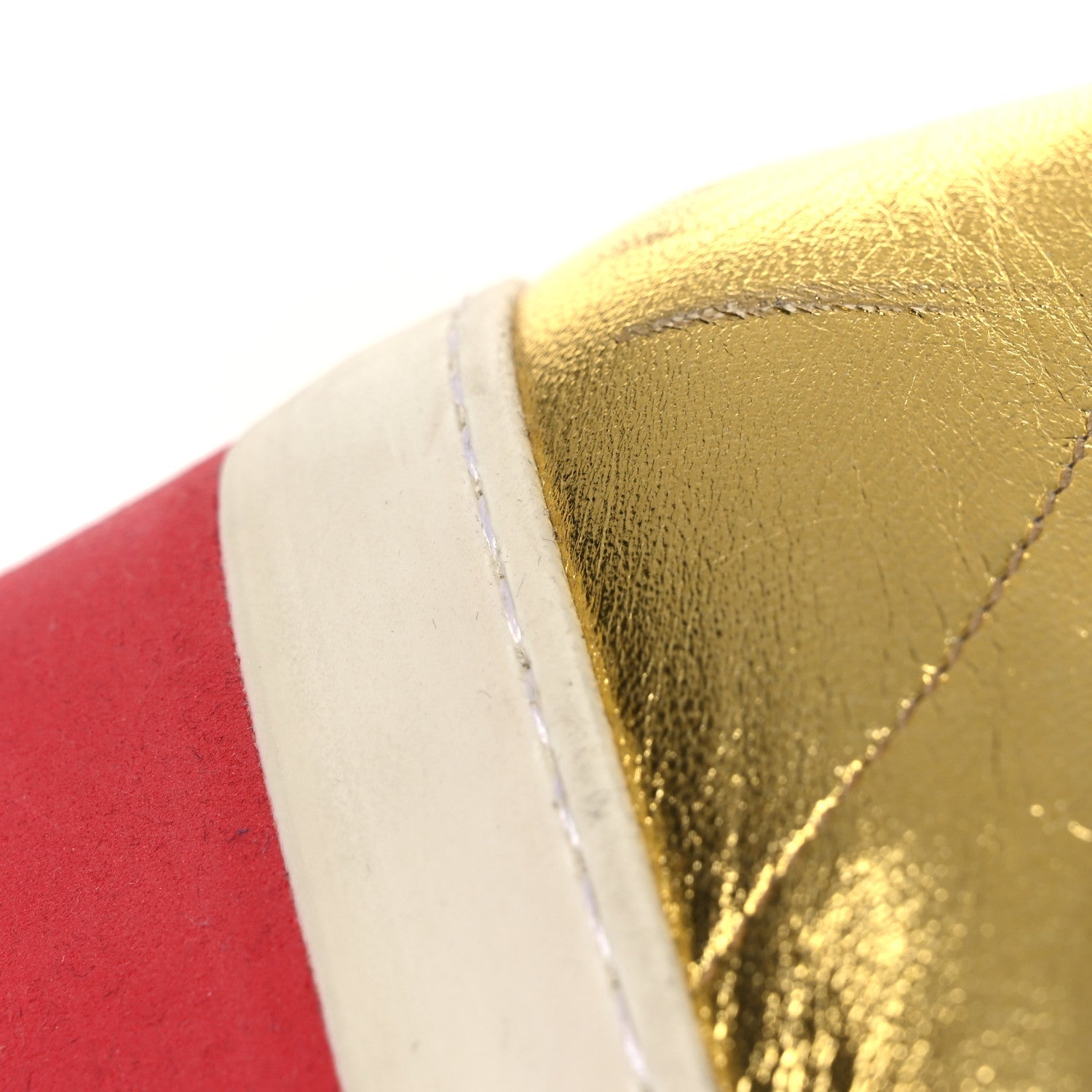 Metallic Nappa Peggy Platform Sneakers 40 Oro Vecchio