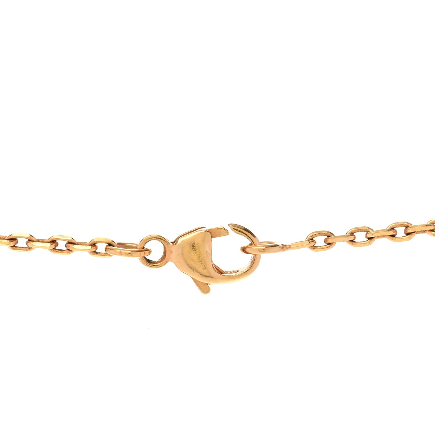 Lacquered Gold Pop H Pendant Necklace White