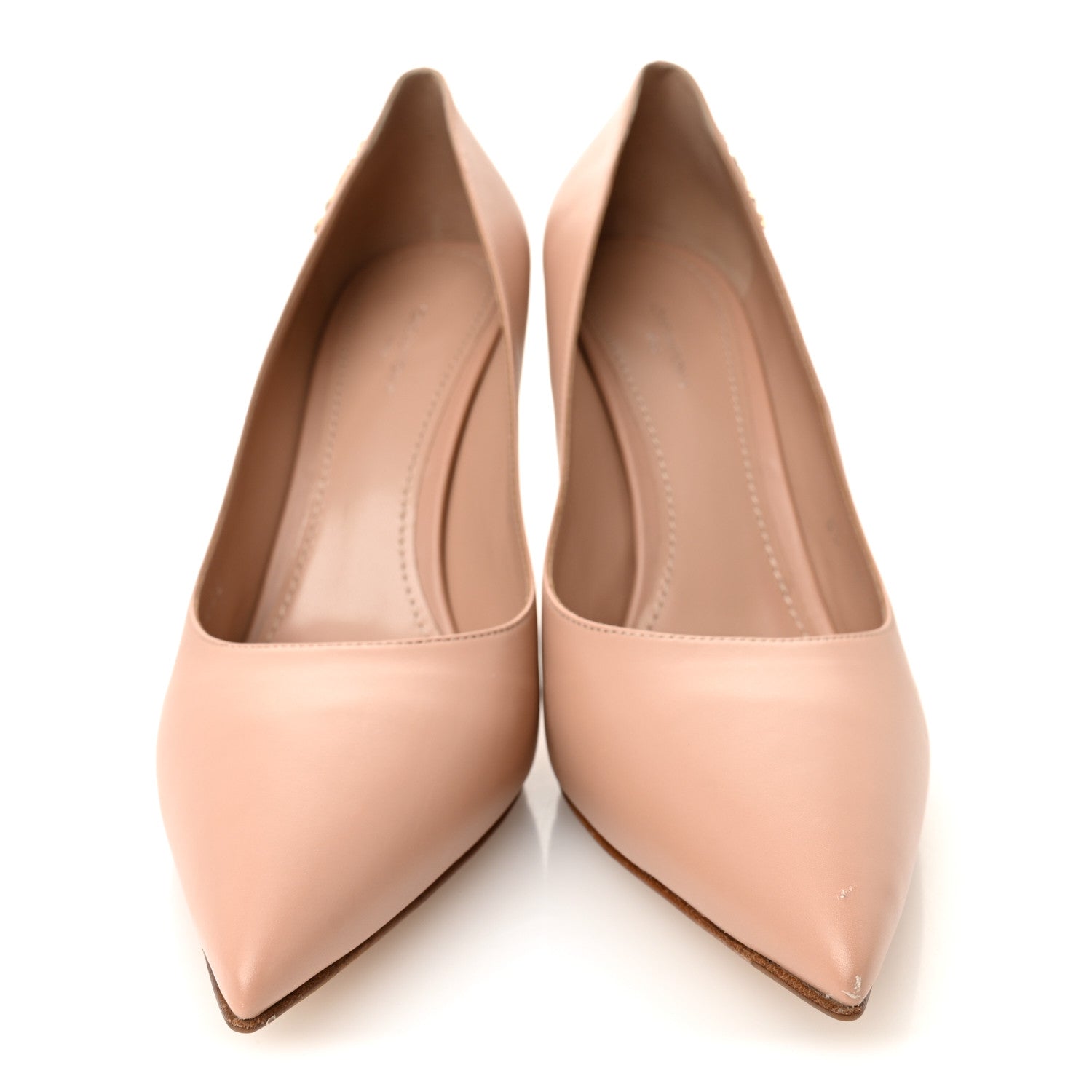 Calfskin Signature Pumps 40 Nude Pink
