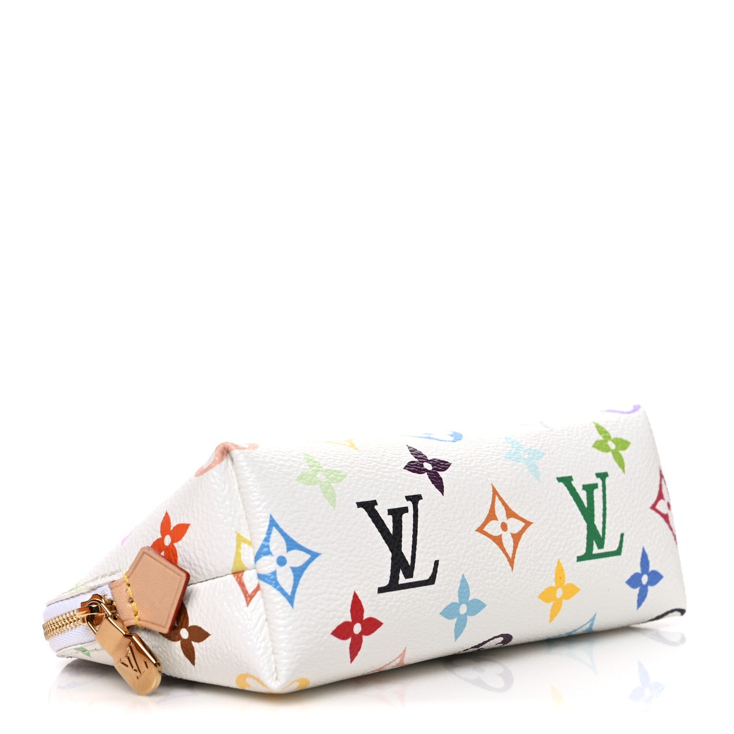 LV x TM Monogram Multicolor Cosmetic Pouch PM White