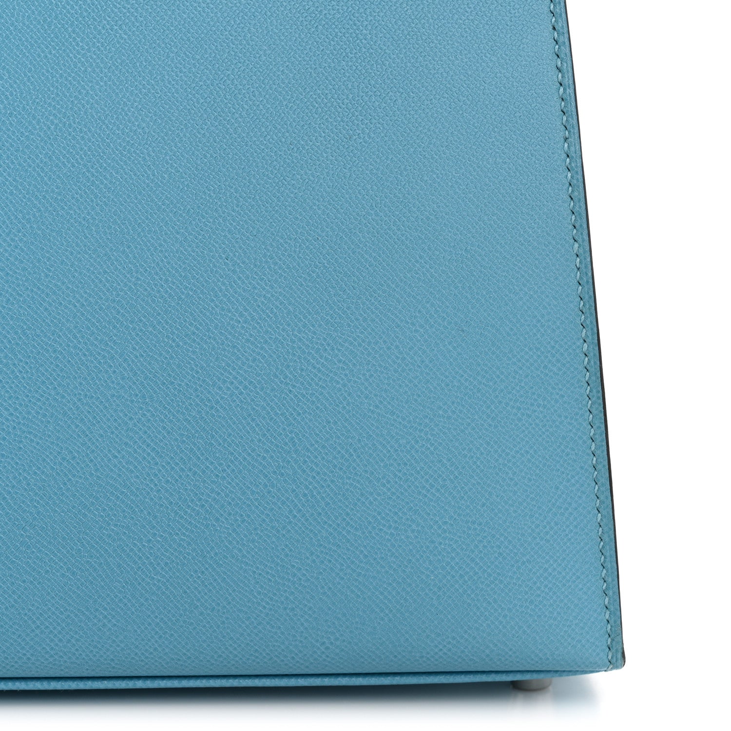 Madame Calfskin Kelly Sellier 25 Bleu du Nord