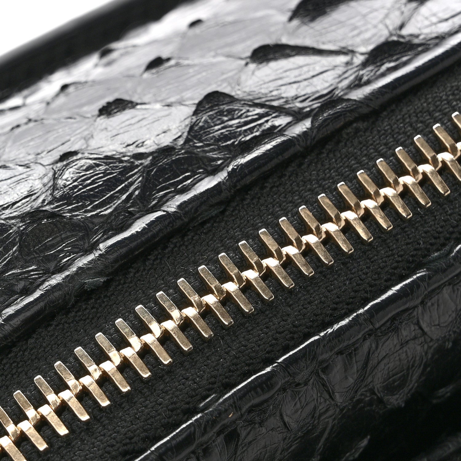 Snakeskin Waist Bag Black