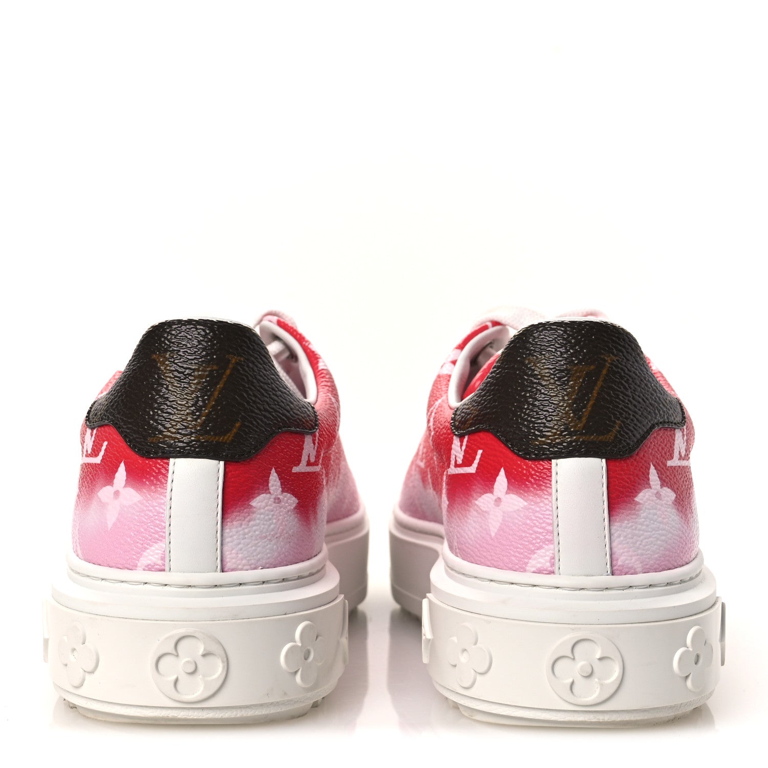 Monogram Escale Time Out Sneakers 35.5 Red