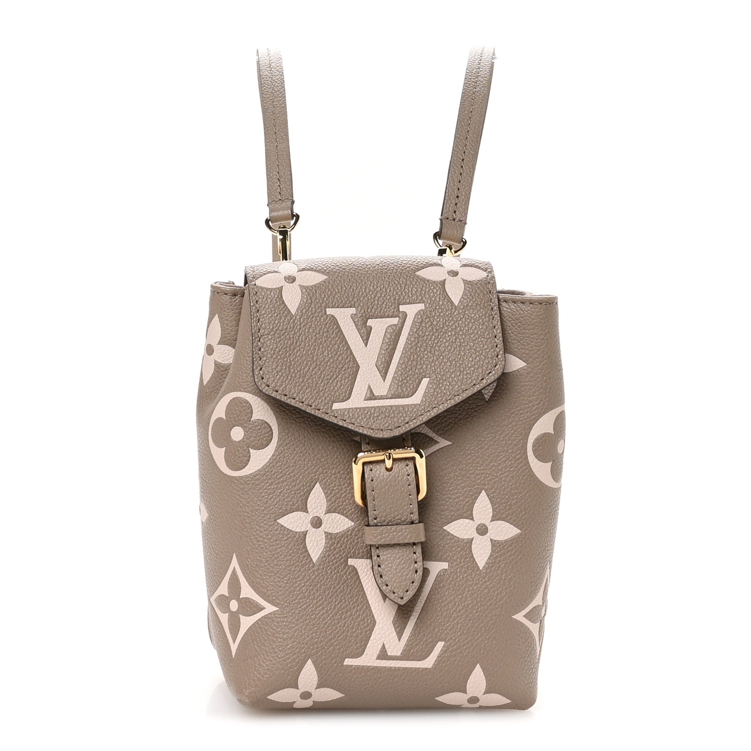 Empreinte Monogram Giant Tiny Backpack Tourterelle Cream