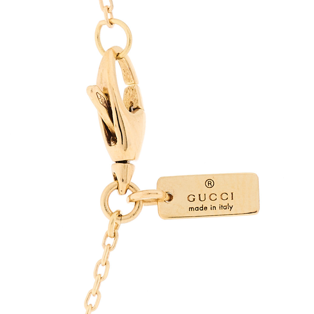 18K Yellow Gold Diamantissima Heart Pendant Necklace