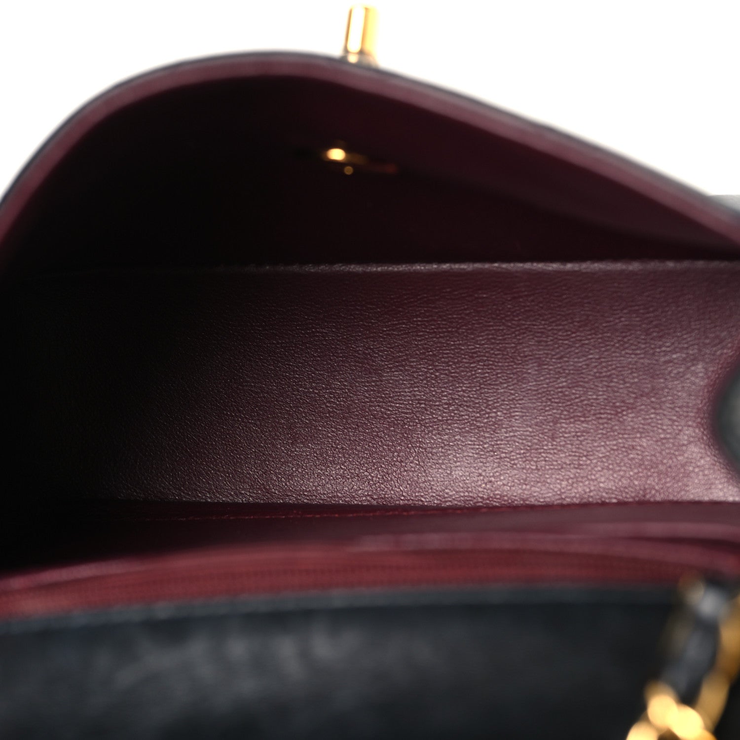 Lambskin Quilted Mini Square Flap Black