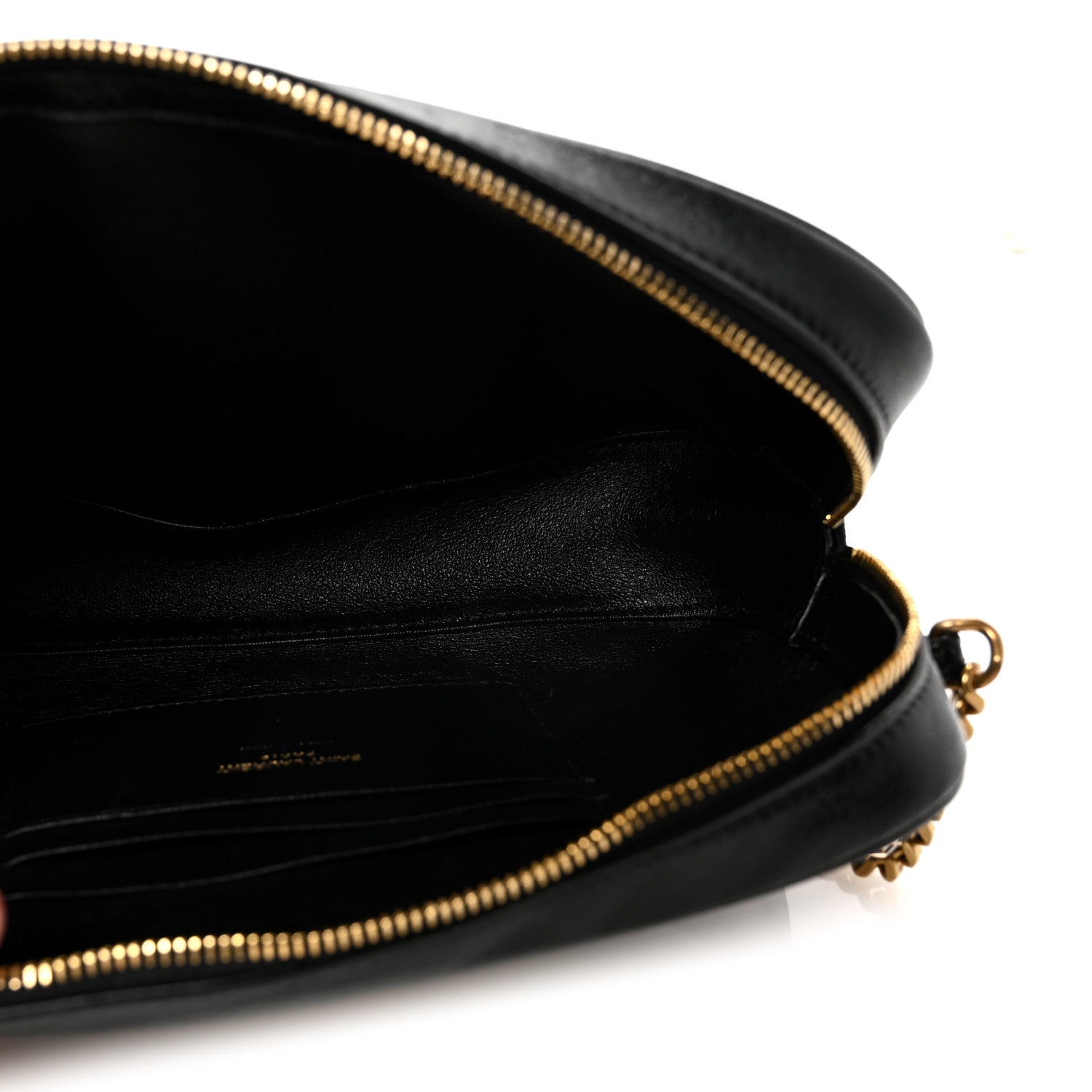 Lambskin Quilted Mini Camera Bag Black