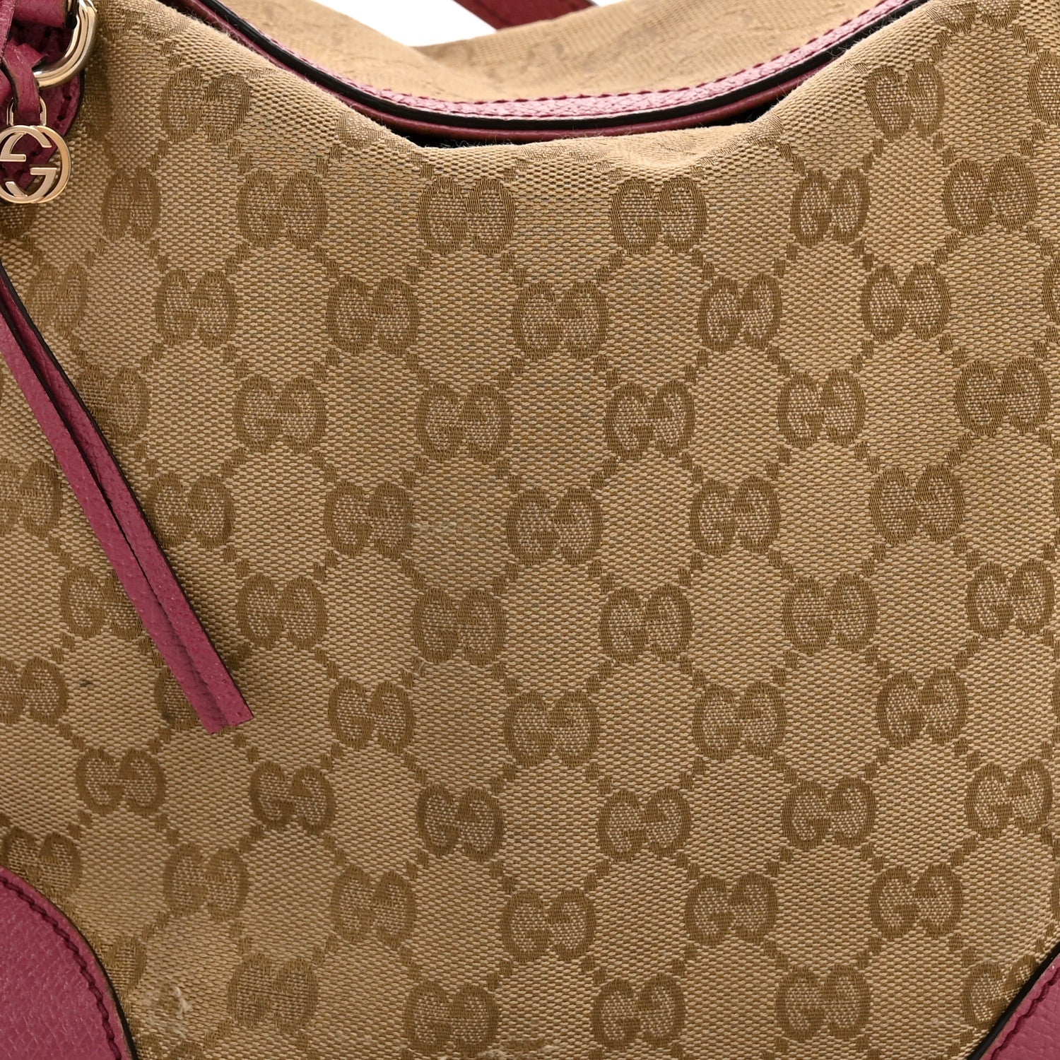 Monogram Medium Bree Foldover Tote Beige Ebony Peonia Flower