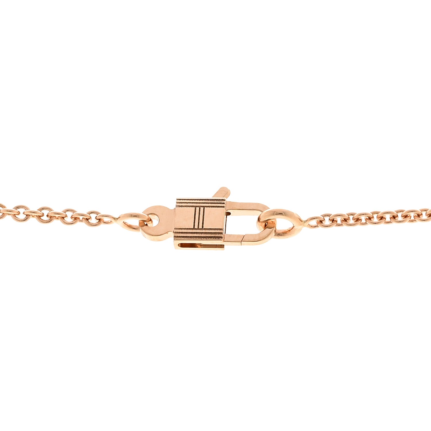 18K Rose Gold Blue Sapphire Kelly Amulettes Pendant Necklace
