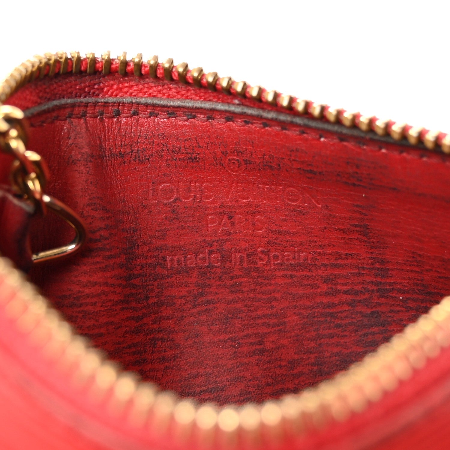 Epi Key Pouch Castillan Red