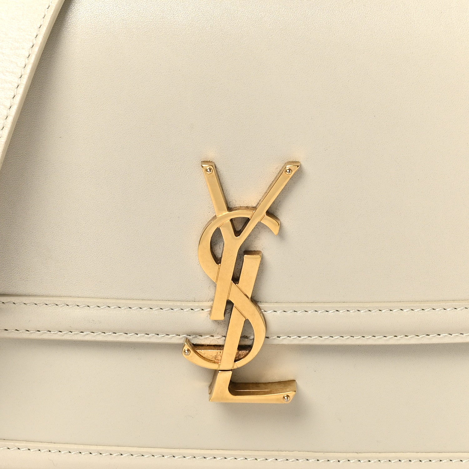 Box Calfskin Monogram Medium Solferino Satchel Crema Soft