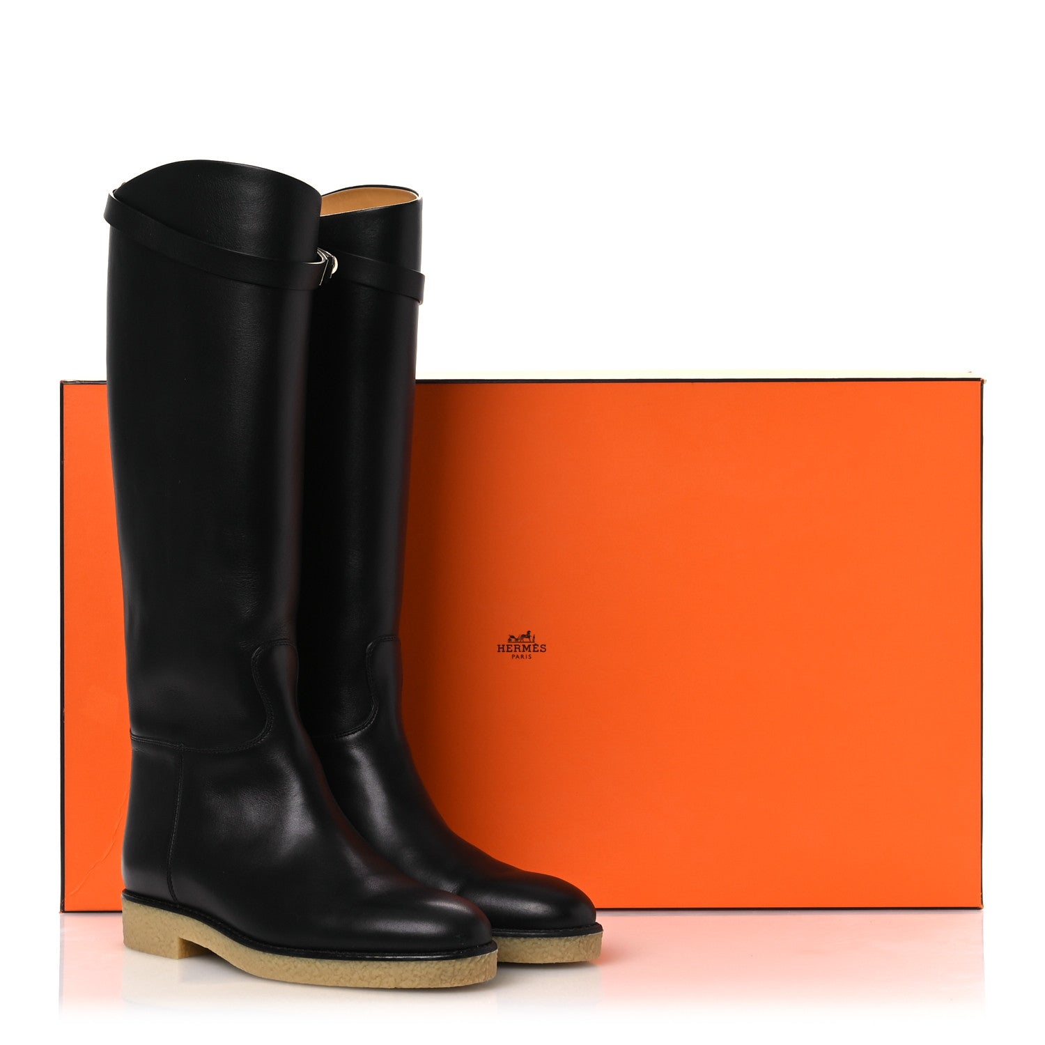 Calfskin Faustine Boots 38 Black