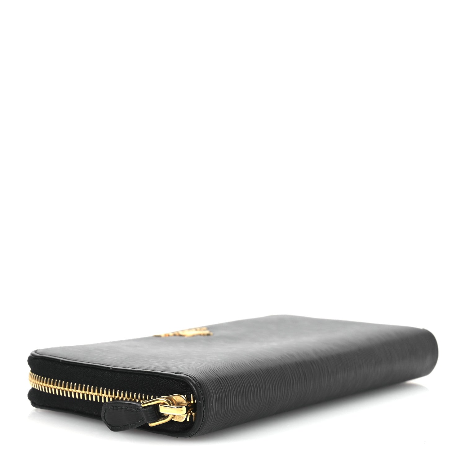 Vitello Move Bi-Color Zip Around Wallet Black