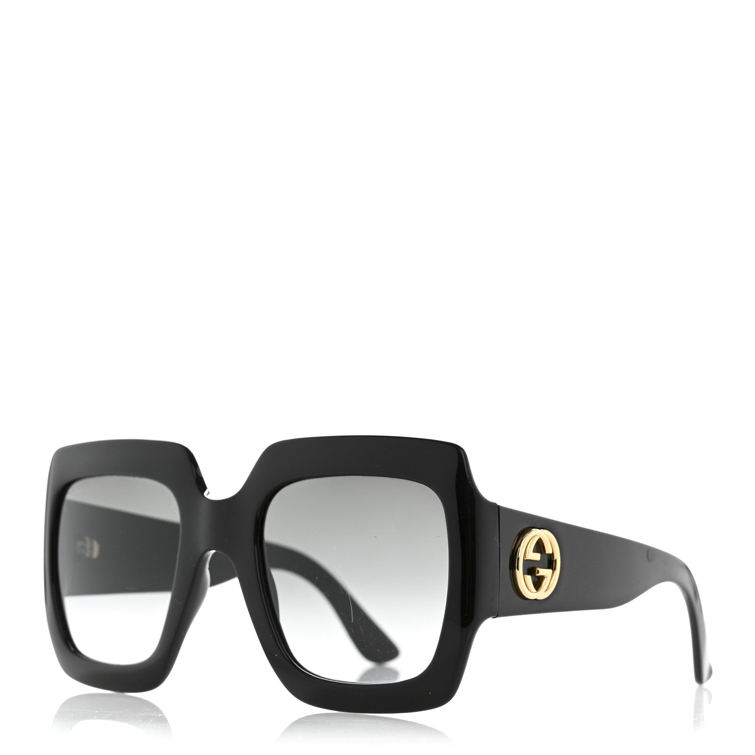 Acetate Square Frame Sunglasses GG0053S Black