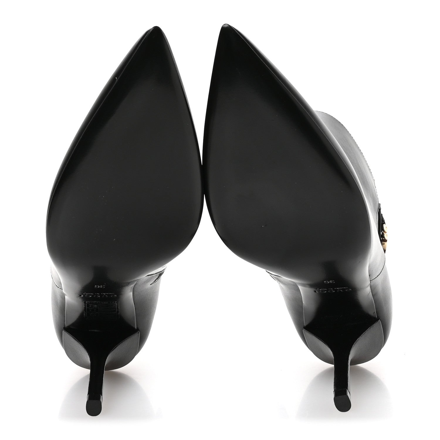 Calfskin Signoria Ankle Boots 36 Black