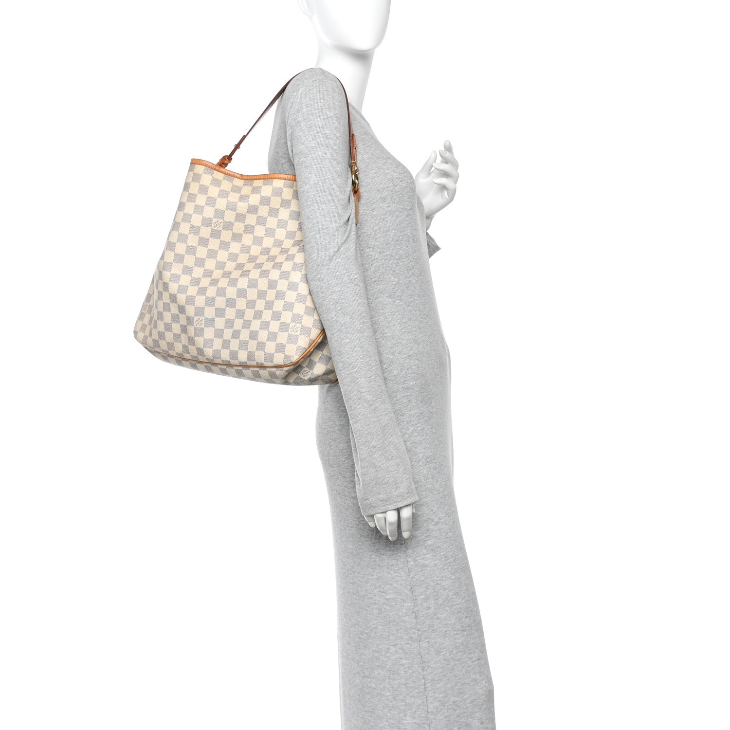 Damier Azur Delightful MM Rose Ballerine