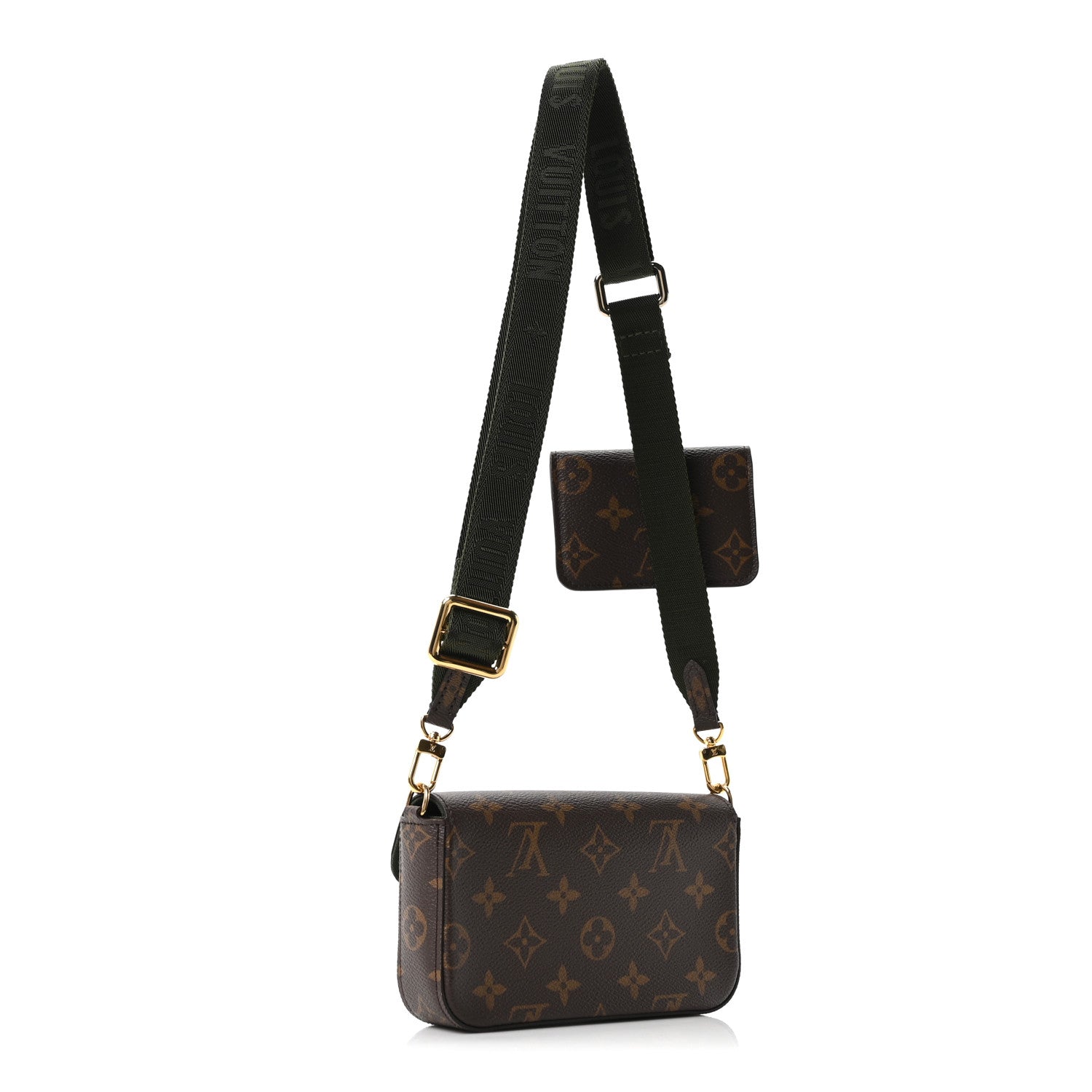 Monogram Felicie Strap & Go Kaki