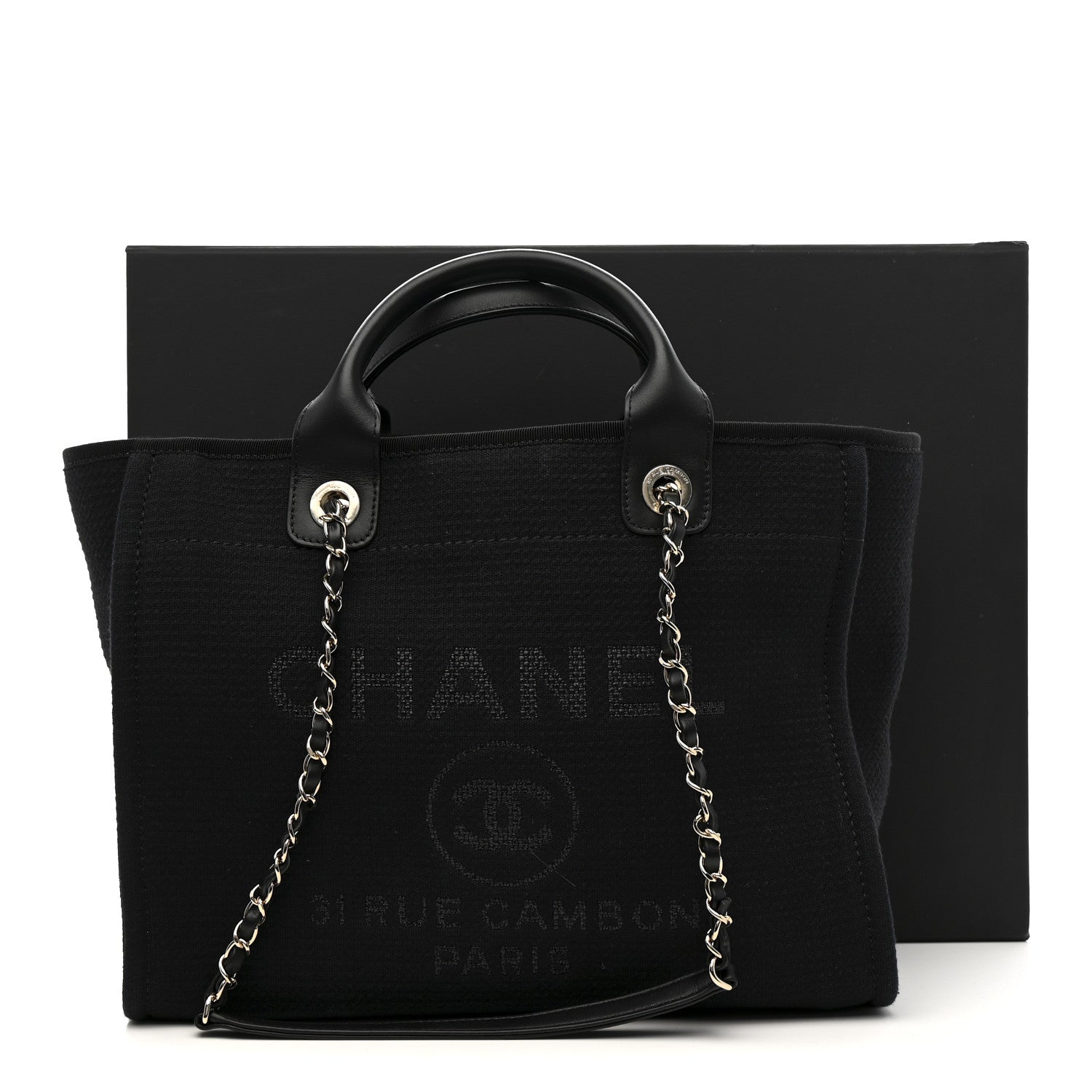 Mixed Fibers Small Deauville Tote Black
